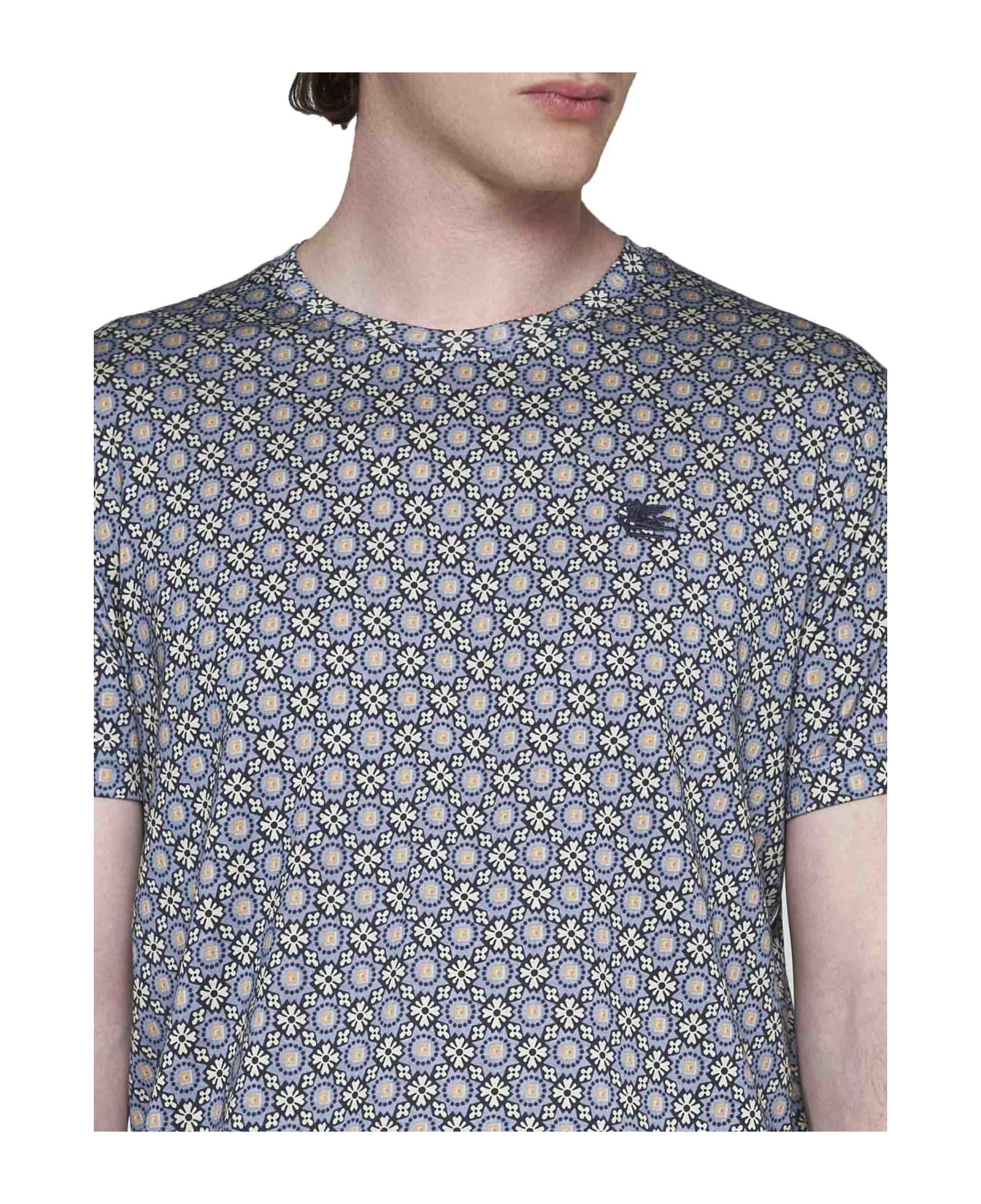 Etro T-shirt - Stampa f.do grigio