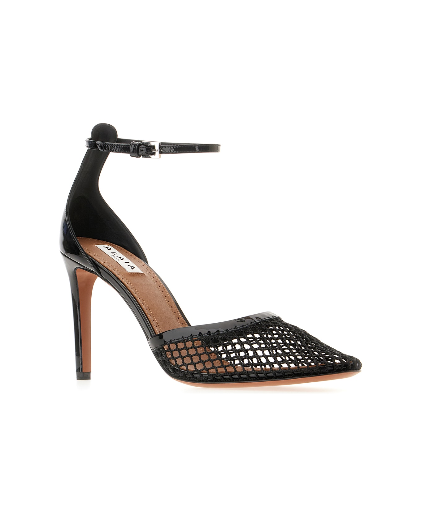Alaia Black Mesh Pumps - NOIR