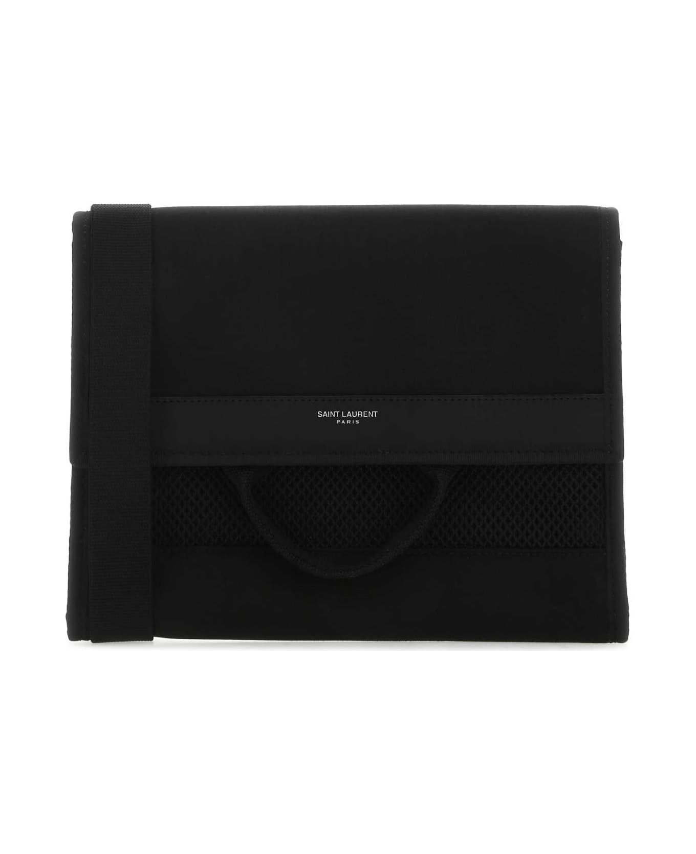 Saint Laurent Black Nylon City Shoulder Bag - 1000