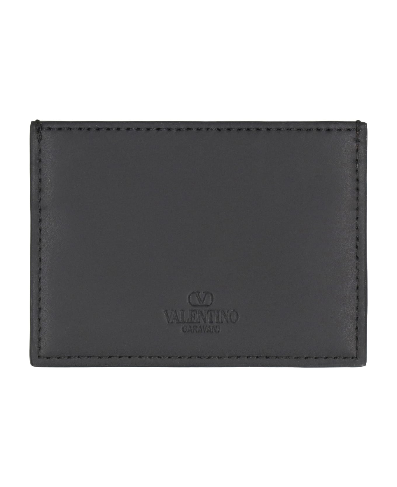 Valentino Garavani Valentino Gravani - Leather Card Holder - black