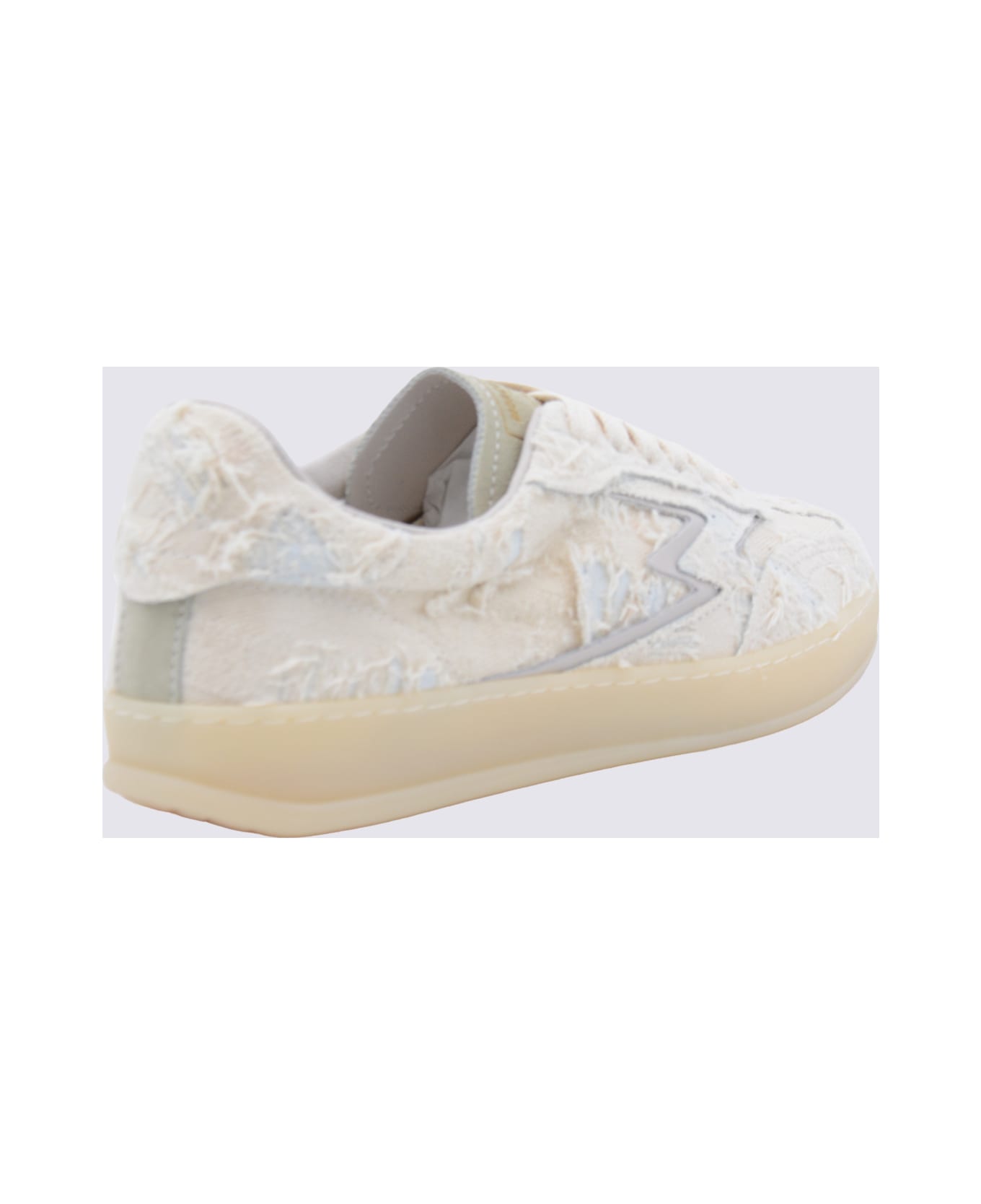 M.O.A. master of arts White Leather Sneakers - Beige