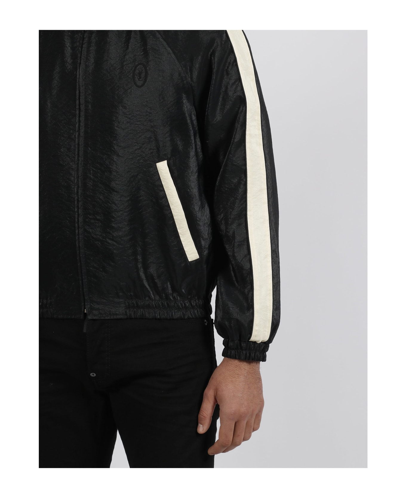 Saint Laurent Monogram Zip Jacket - Black