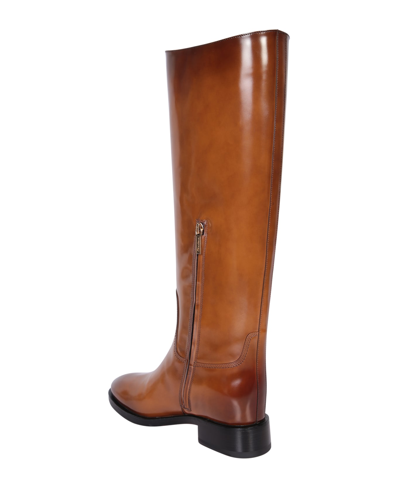 Santoni Riding Boot - Brown