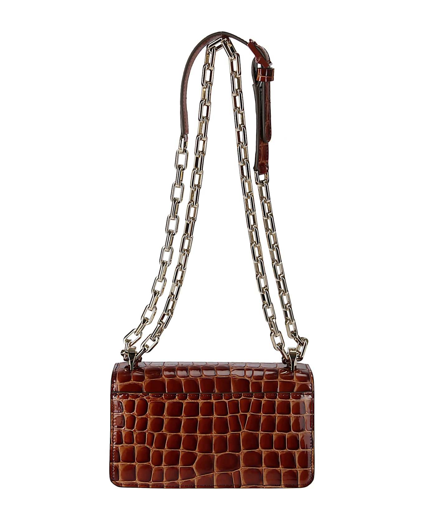 Christian Louboutin Loubi54 Chain Crossbody Small - ACAJOU