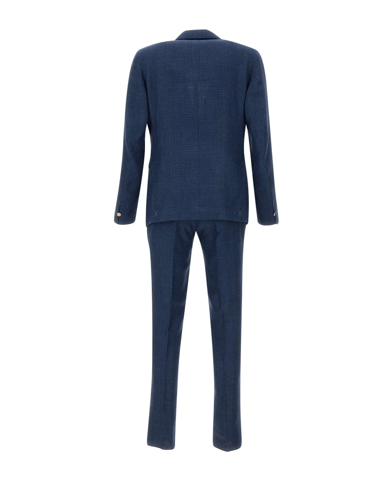 Eleventy Wool, Linen And Silk Suit Two-piece - BLUE