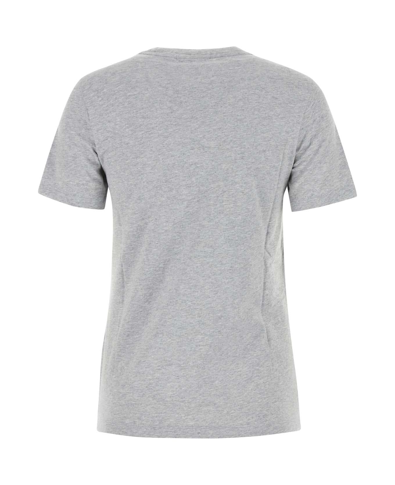 Maison Kitsuné Melange Grey Cotton T-shirt - LIGHTGREYMELANGE