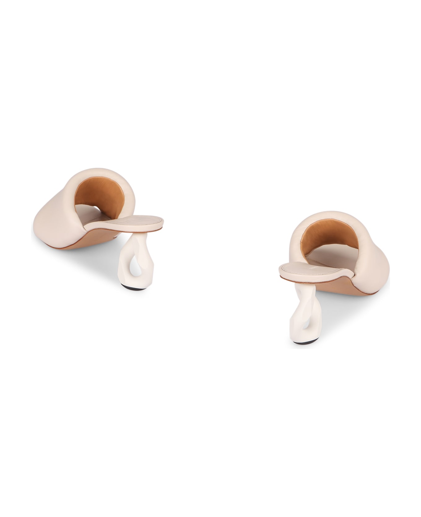 J.W. Anderson Leather Mules - White
