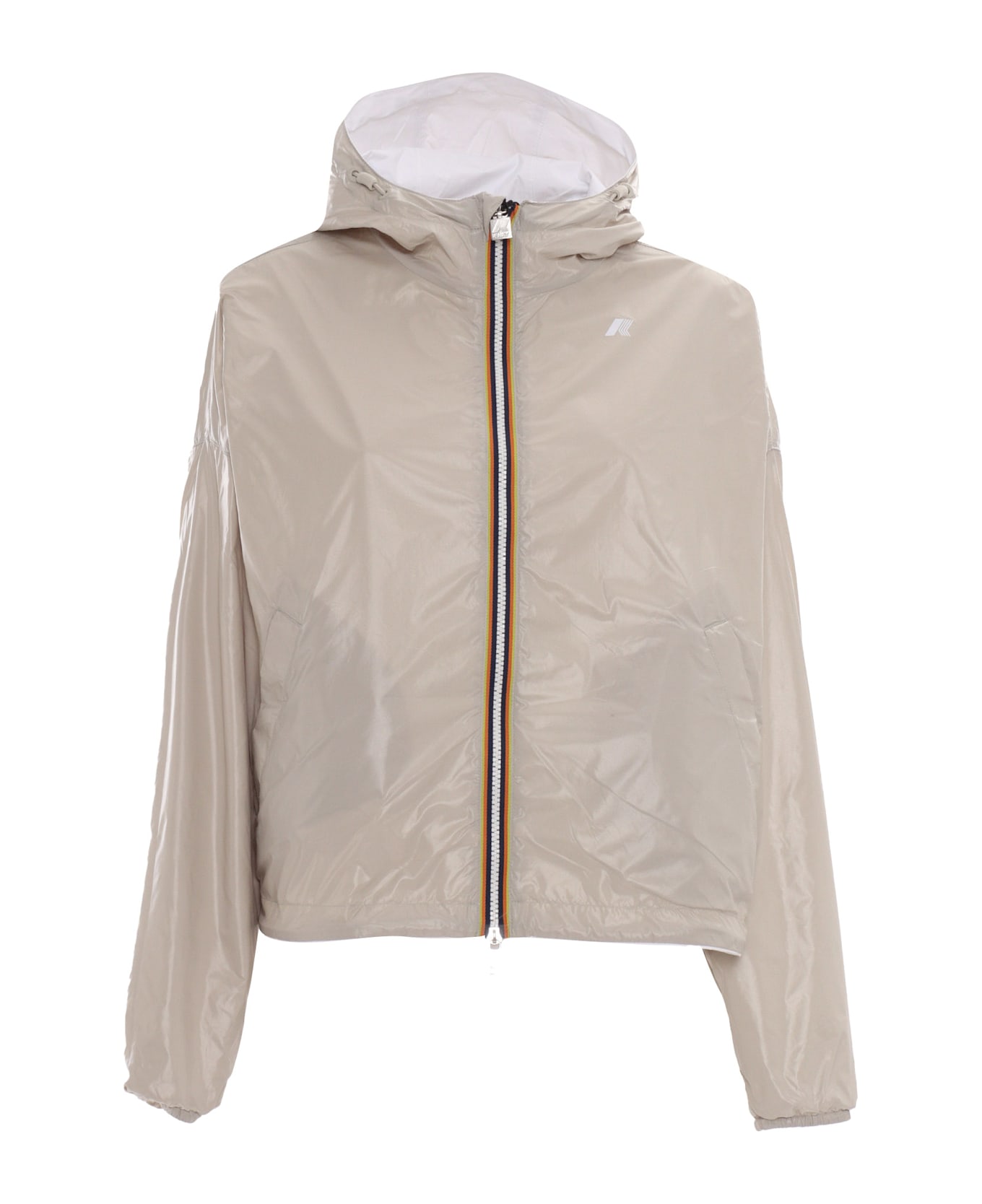 K-Way Laurette Plus.2 Double Short Down Jacket - WHITE