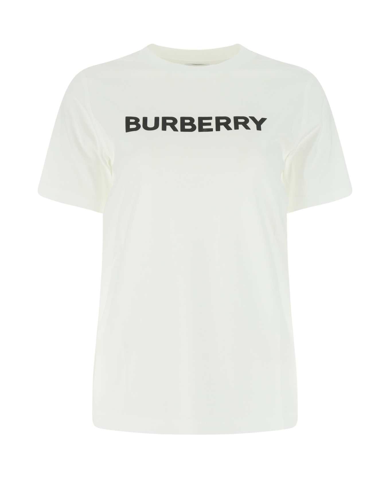 Burberry White Cotton T-shirt - A1464