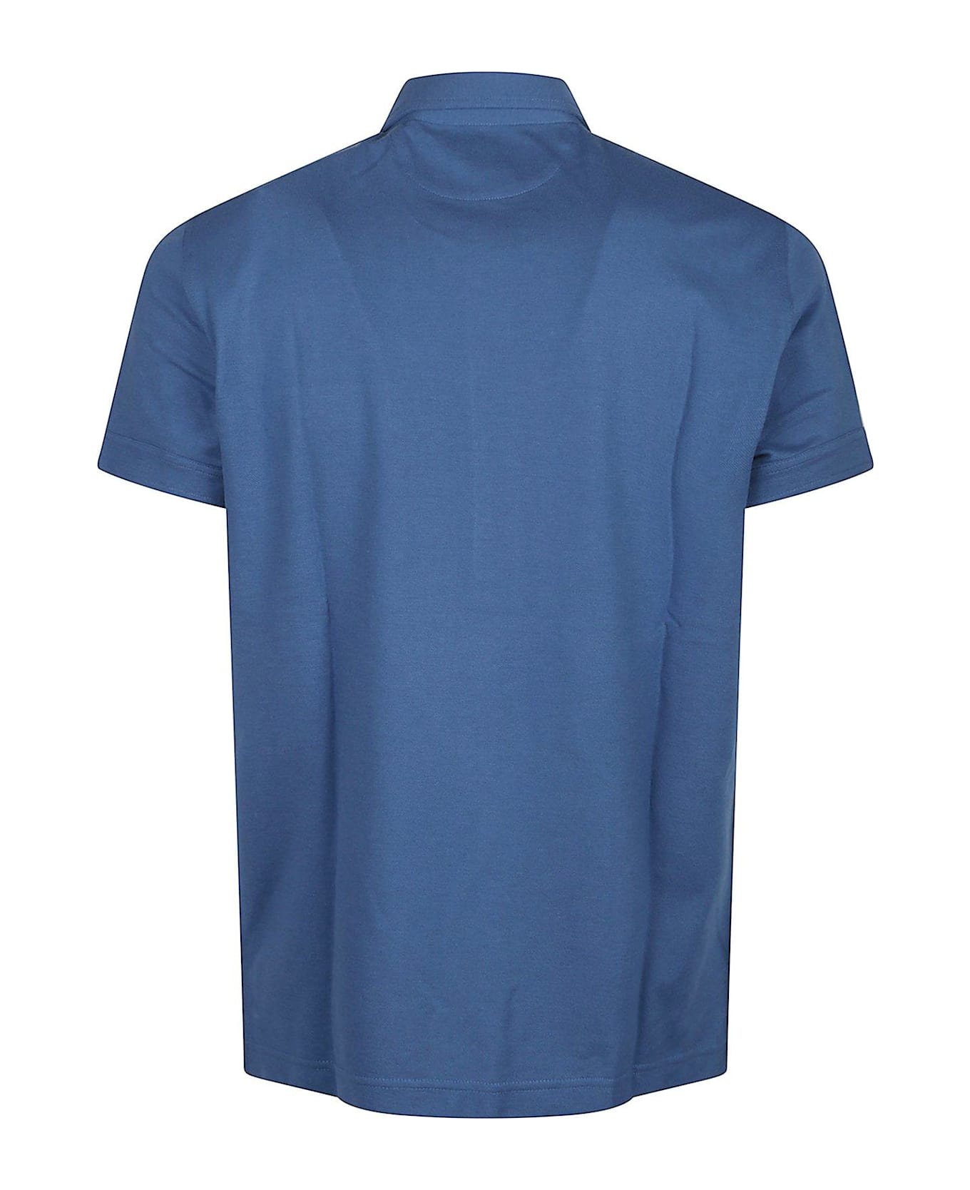 Tom Ford Piquet Polo Shirt - Denim  Blue