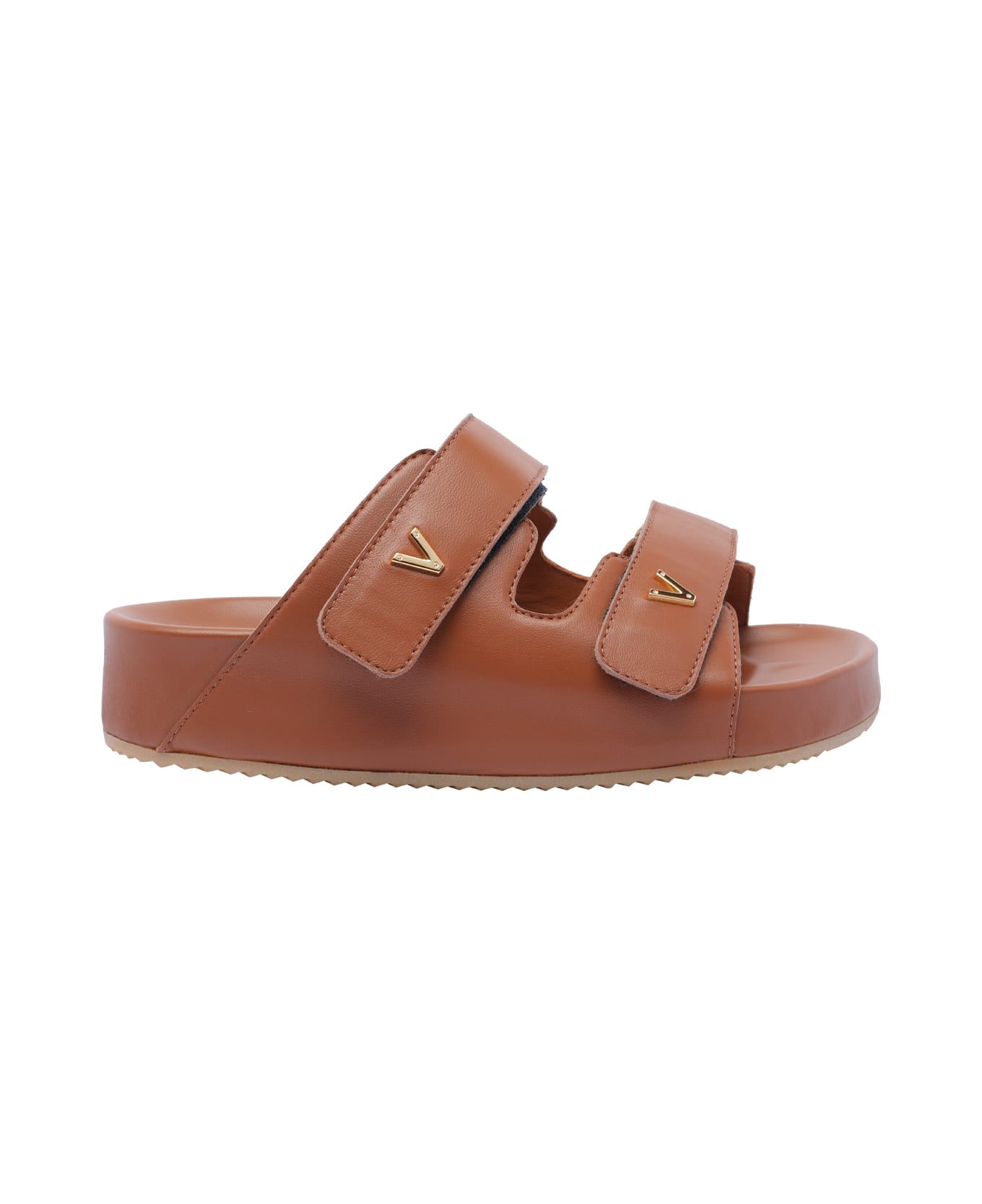 Via Roma 15 Leather Sandals - Brown