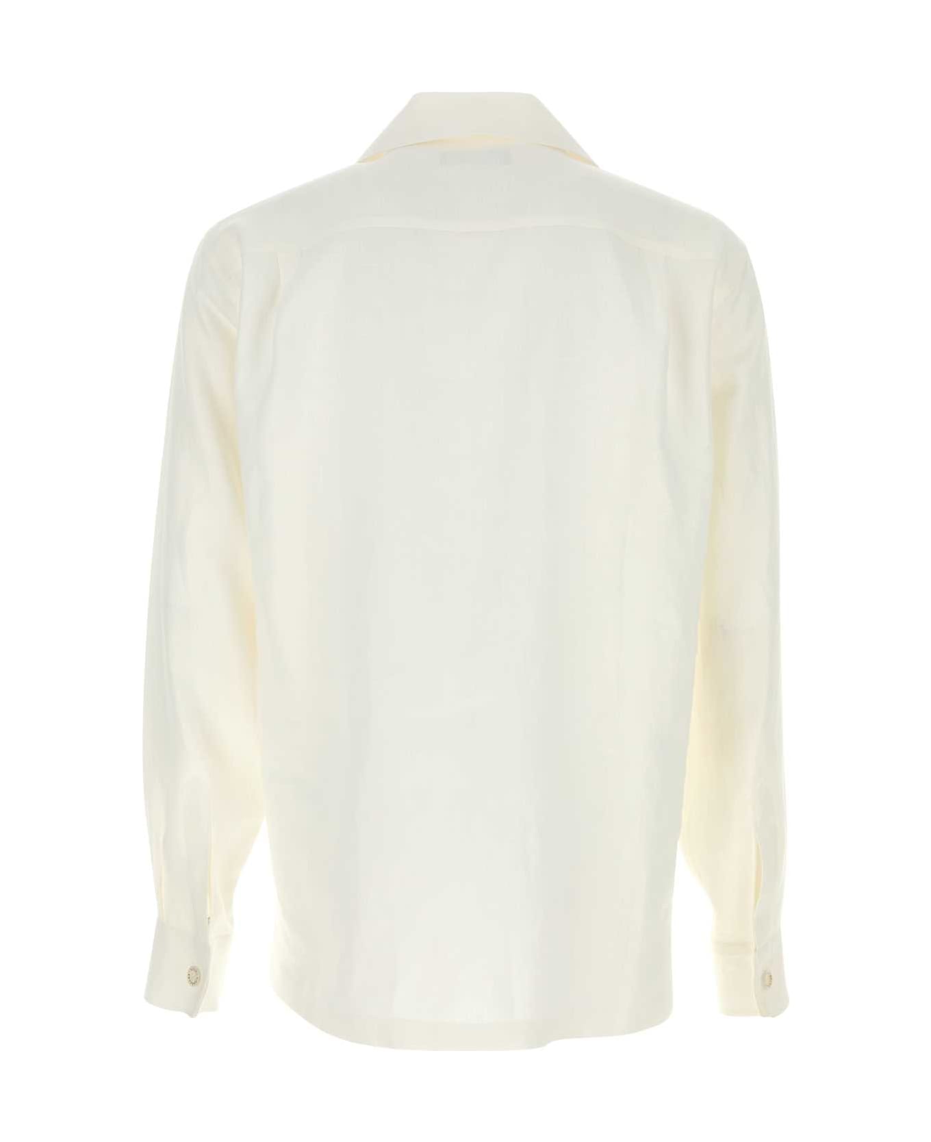 Dolce 
Gabbana White Linen Shirt - BIANCO