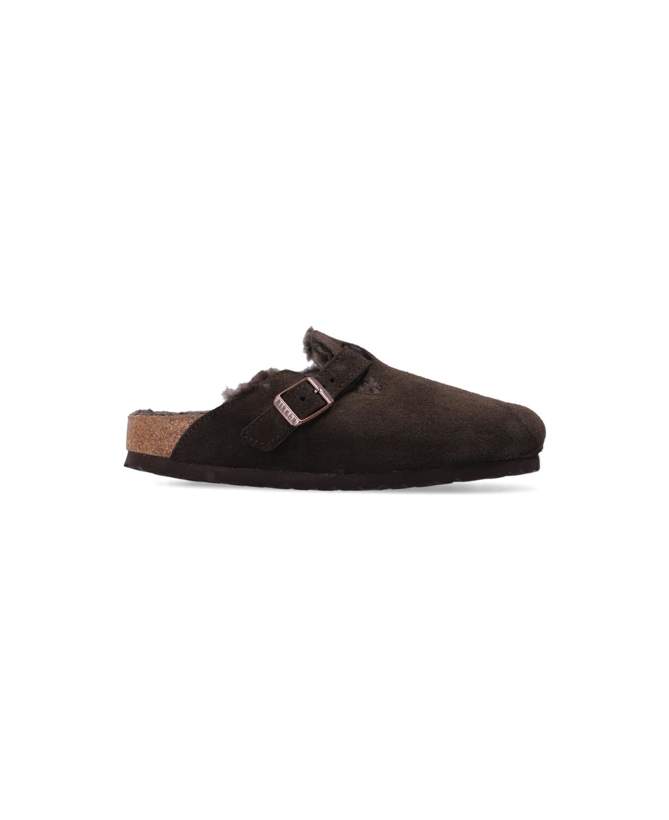 Birkenstock 
boston Vl
 Suede Slides - Brown