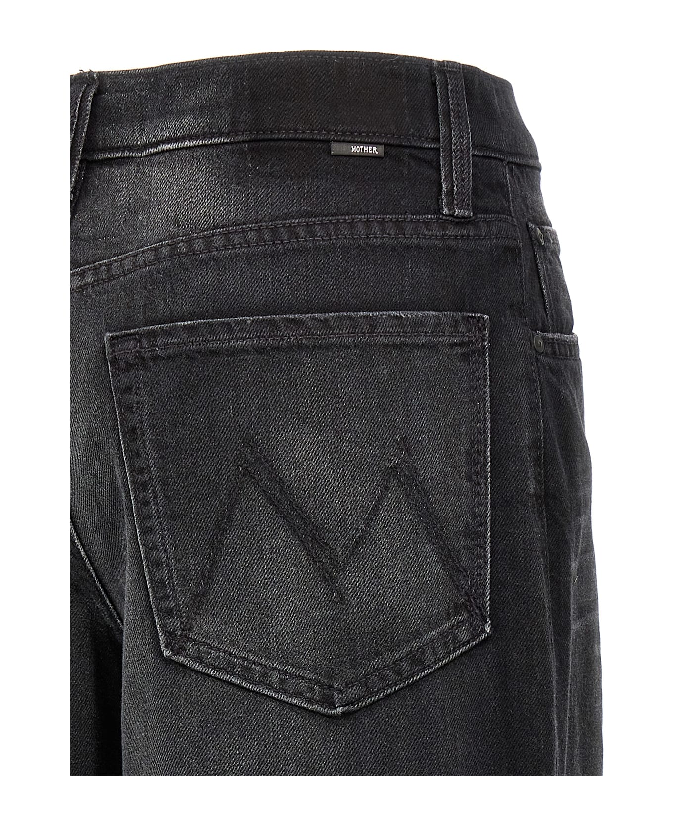 Mother 
the Spinner Zip Sneak
 Jeans - Black  