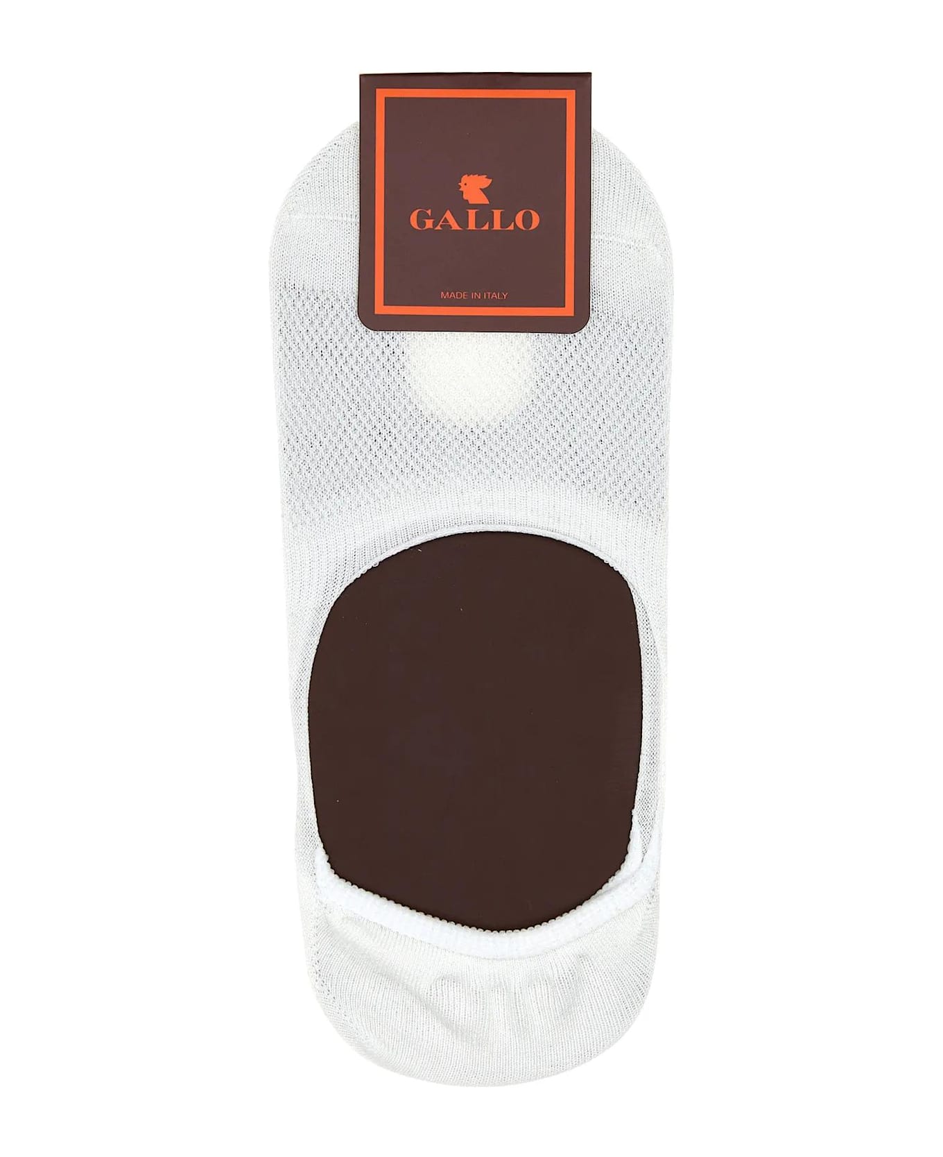 Gallo White Stretch Cotton Blend Invisible Socks Gallo - MULTICOLOR