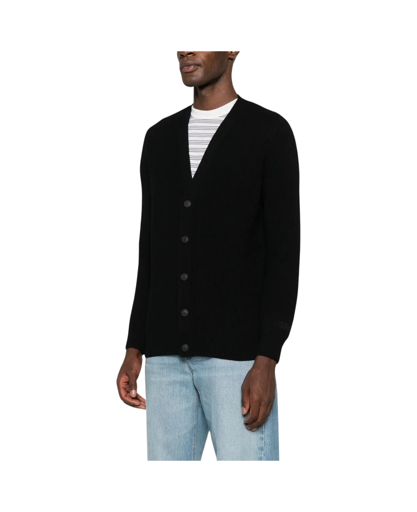 MC2 Saint Barth Herrison Rib Wool - Black