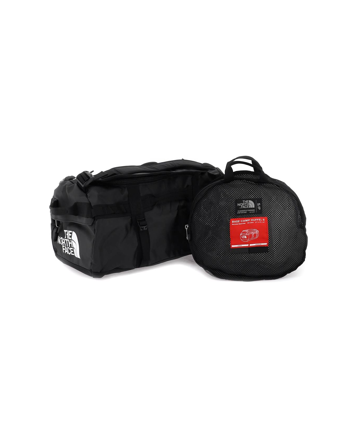 The North Face Small Base Camp Duffel Bag - TNF BLACK TNF WHITE (Black) バックパック