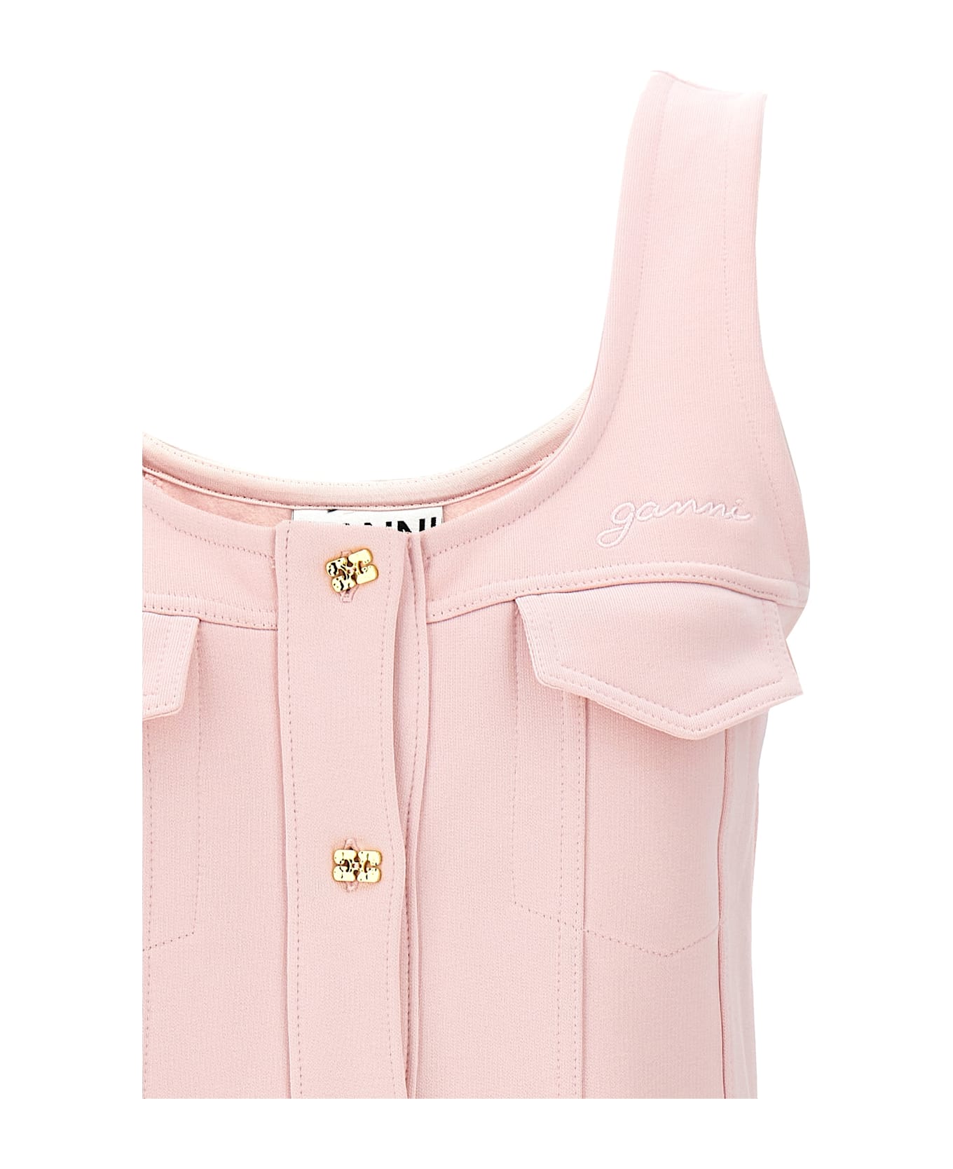 Ganni Mini Dress - Pink