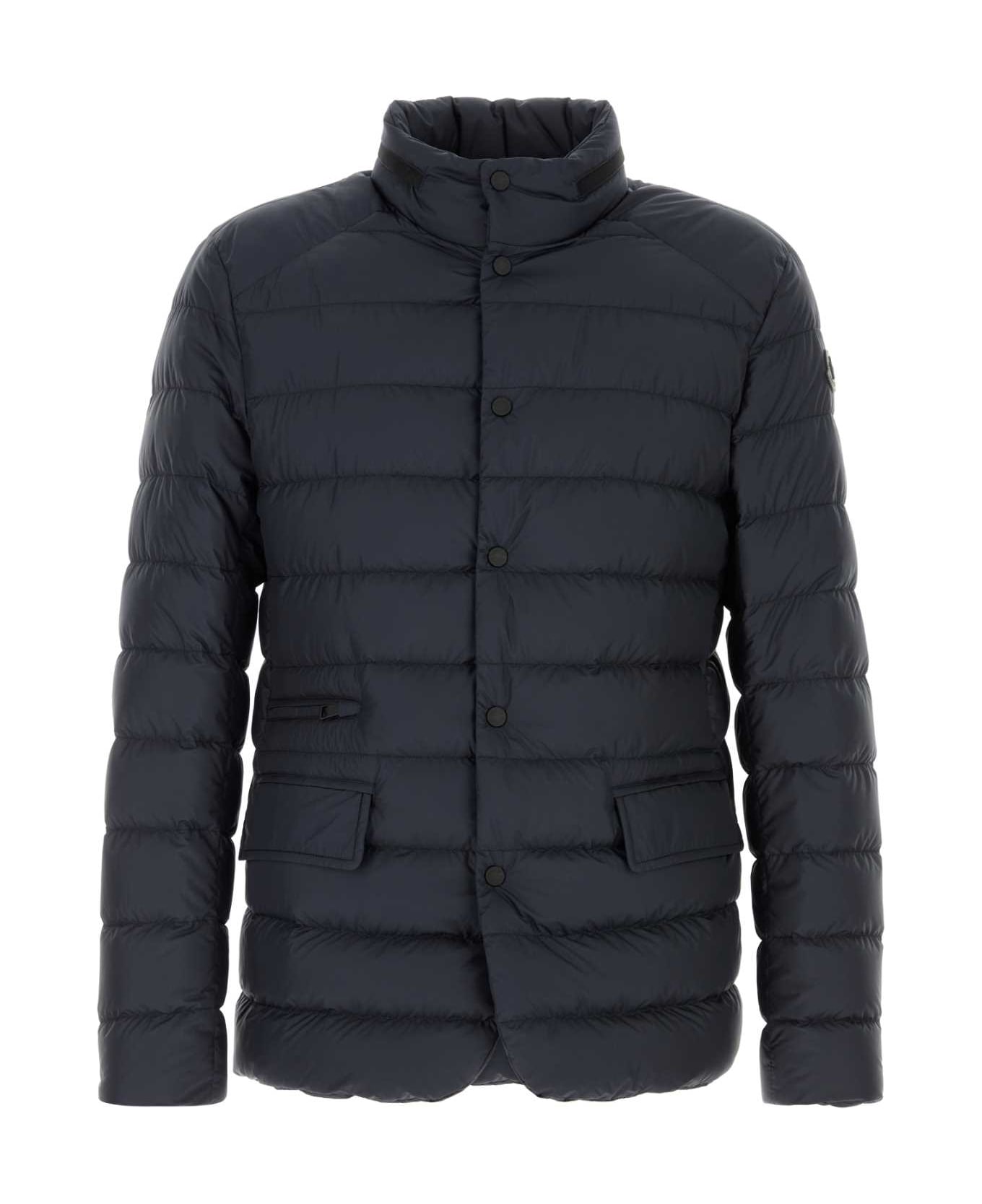 Moncler Navy Blue Polyester Carrelet Down Jacket - 779
