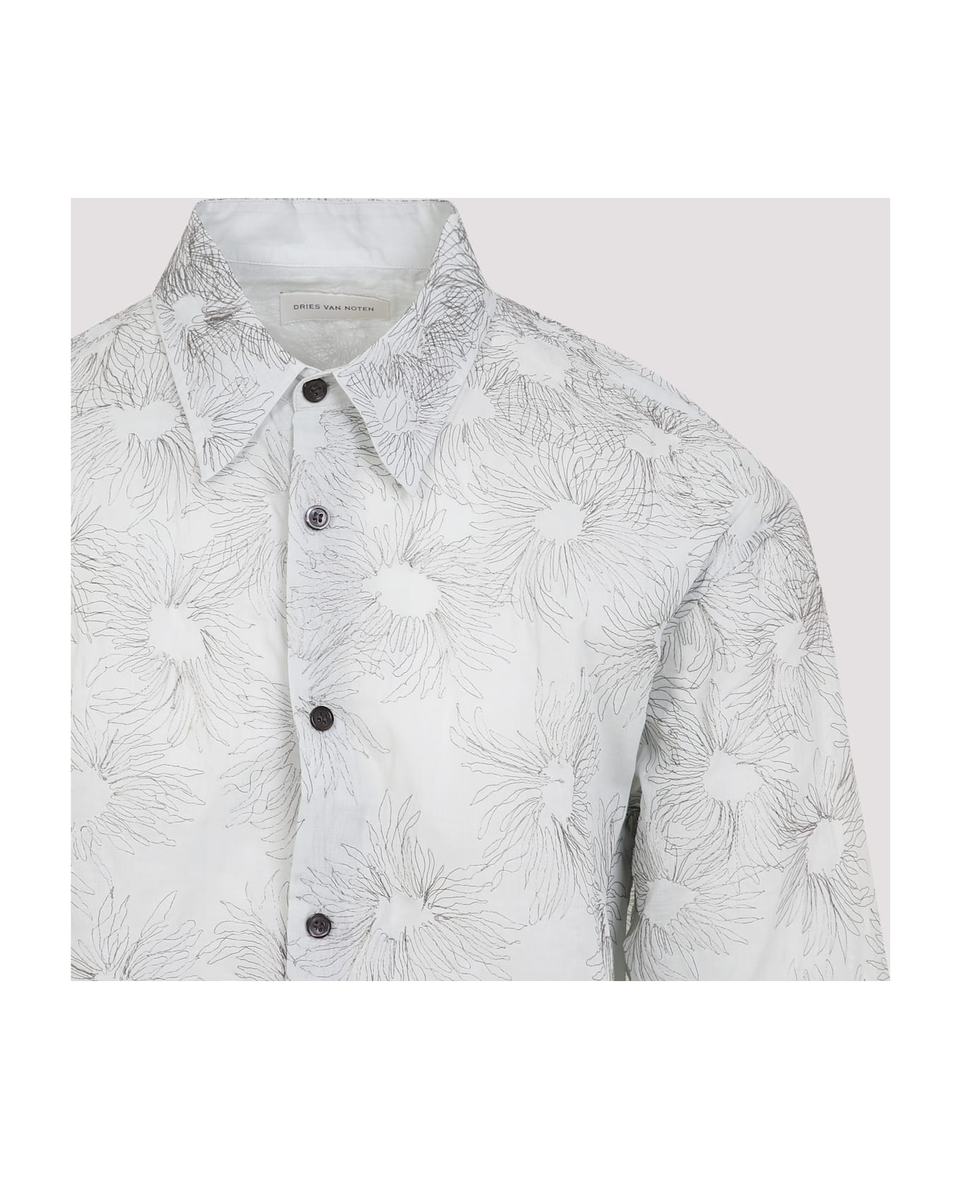 Dries Van Noten Croom Emb Shirt - White