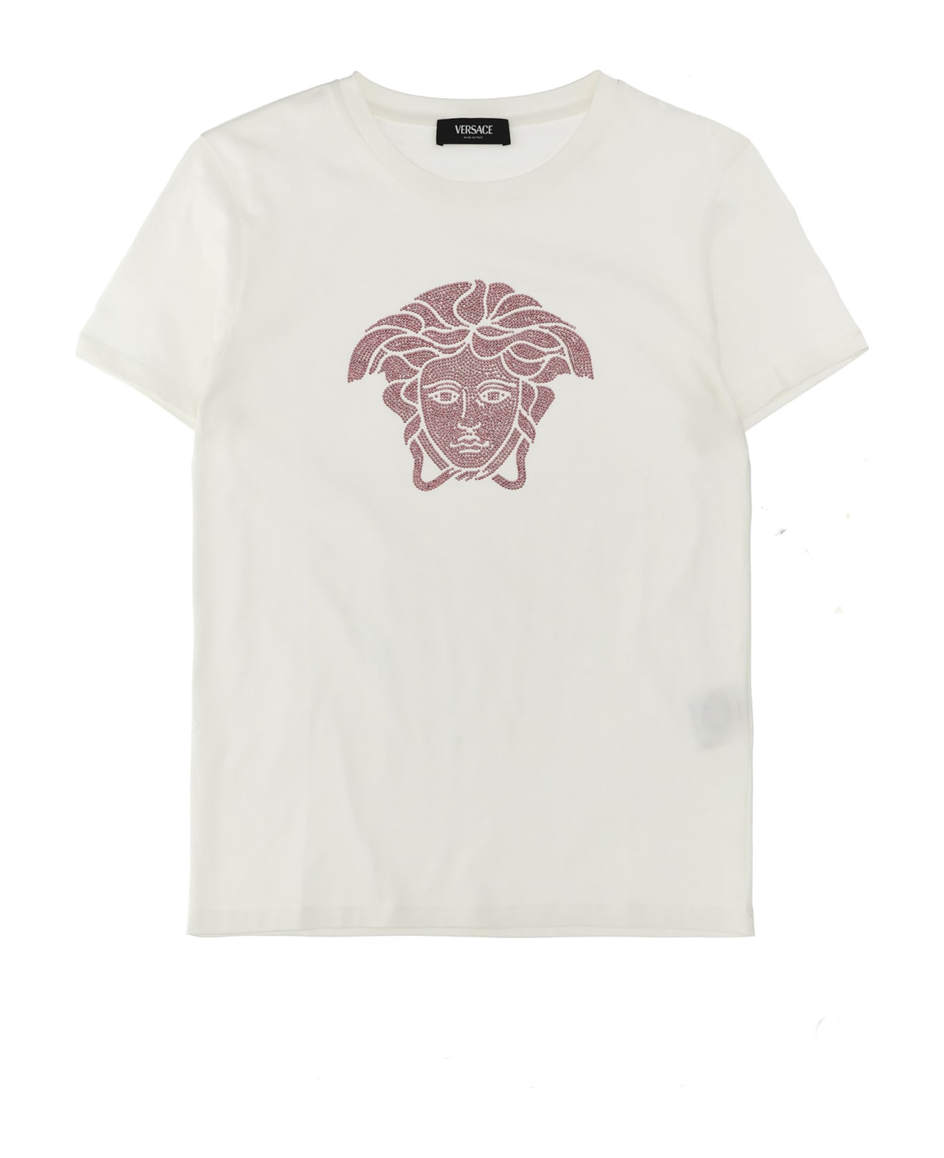 Versace Rhinestone Logo T-shirt - White Tシャツ＆ポロシャツ