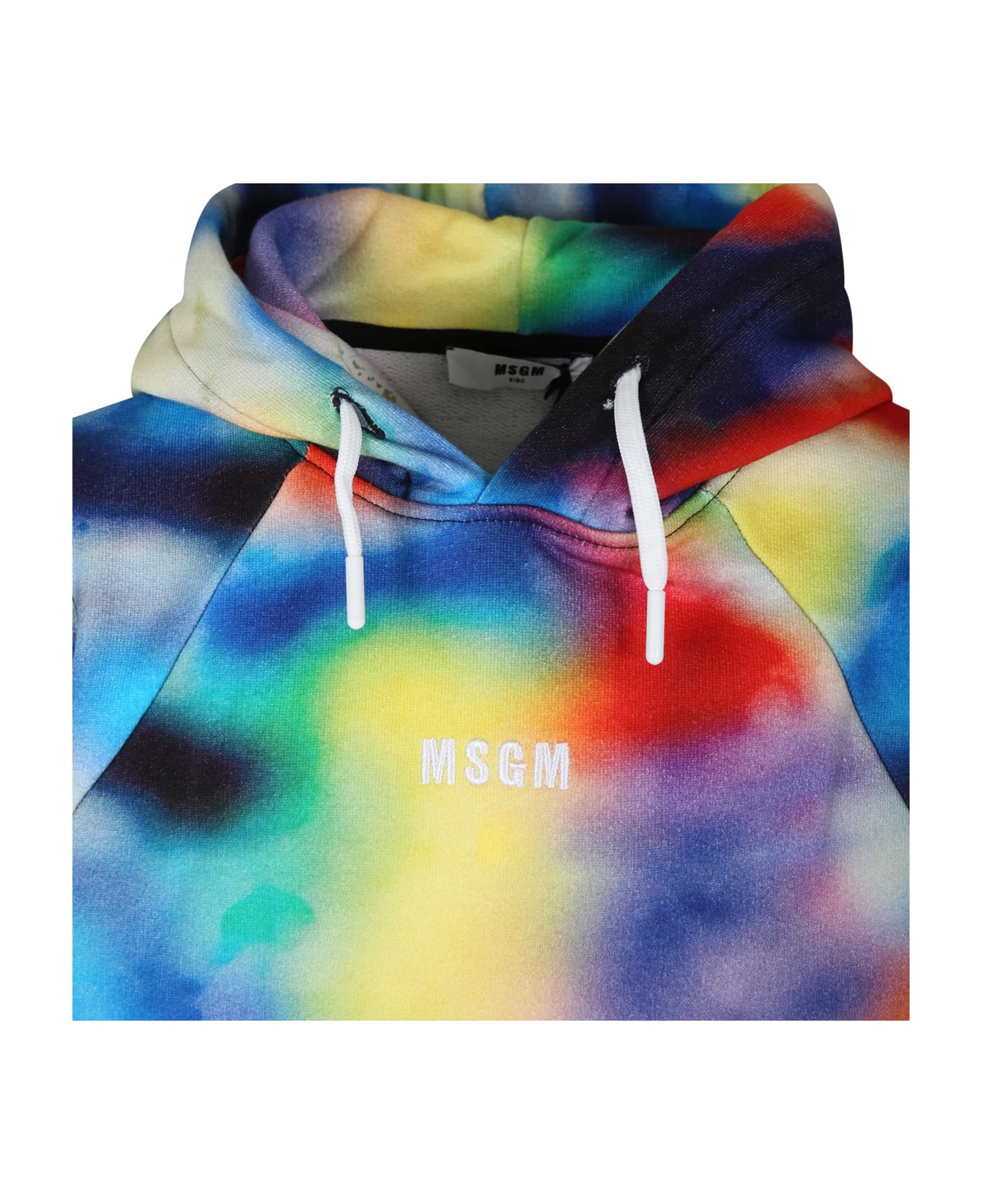 MSGM Multicolor Sweatshirt For Boy With Logo - Multicolor