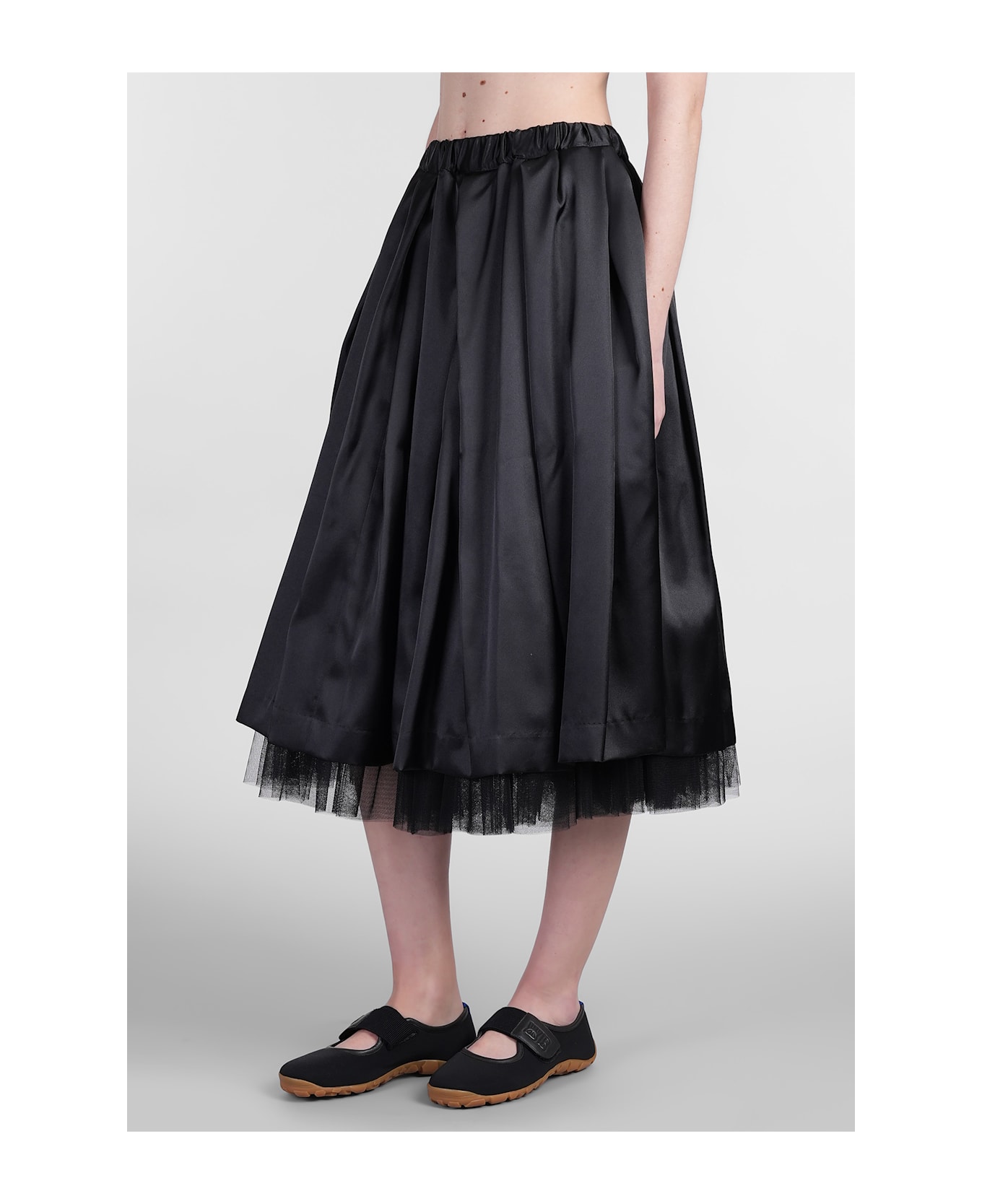 Comme des Garçons Skirt In Black Polyester - black