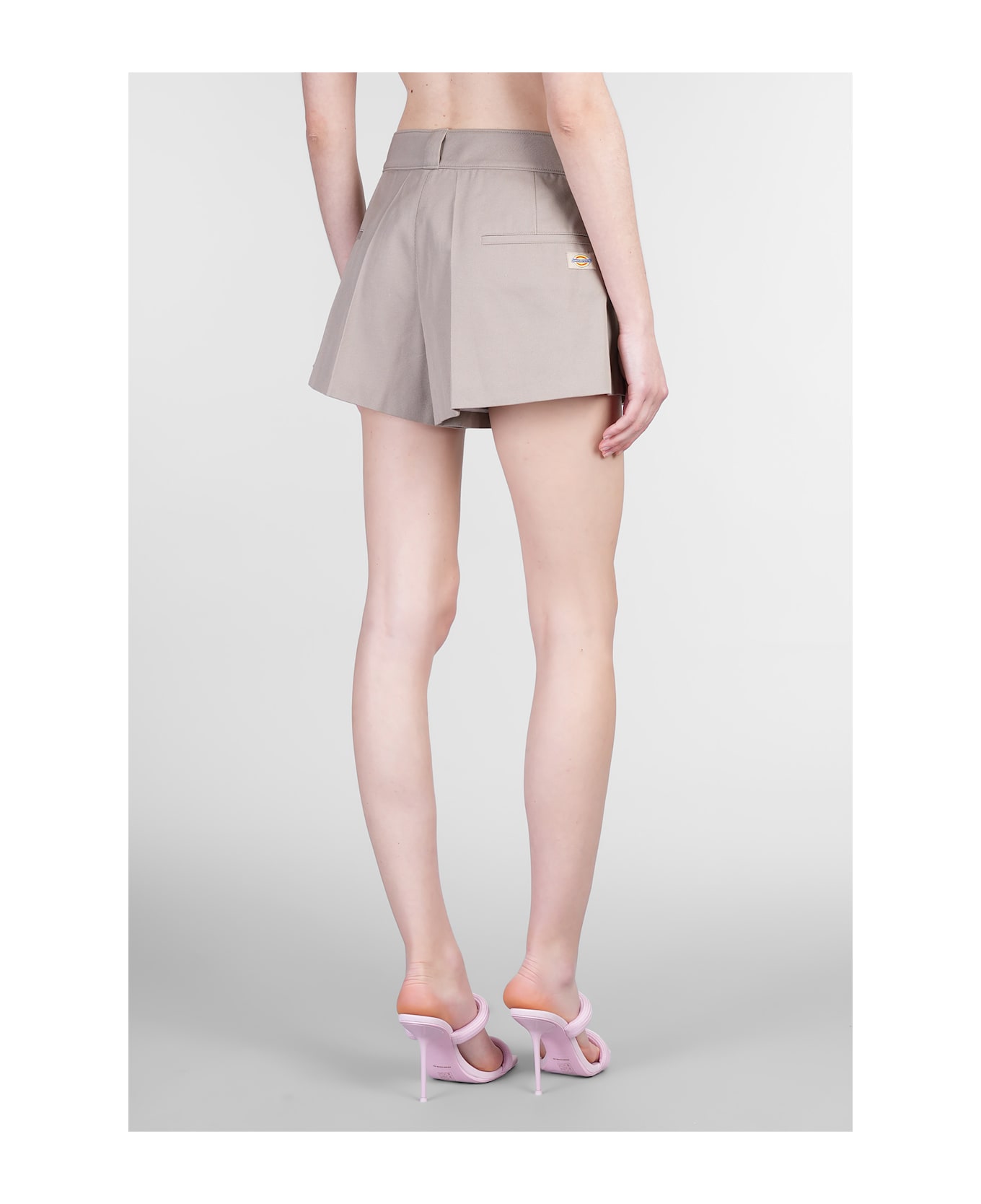 Alexander Wang High Waisted Pleated Workwear Short - taupe