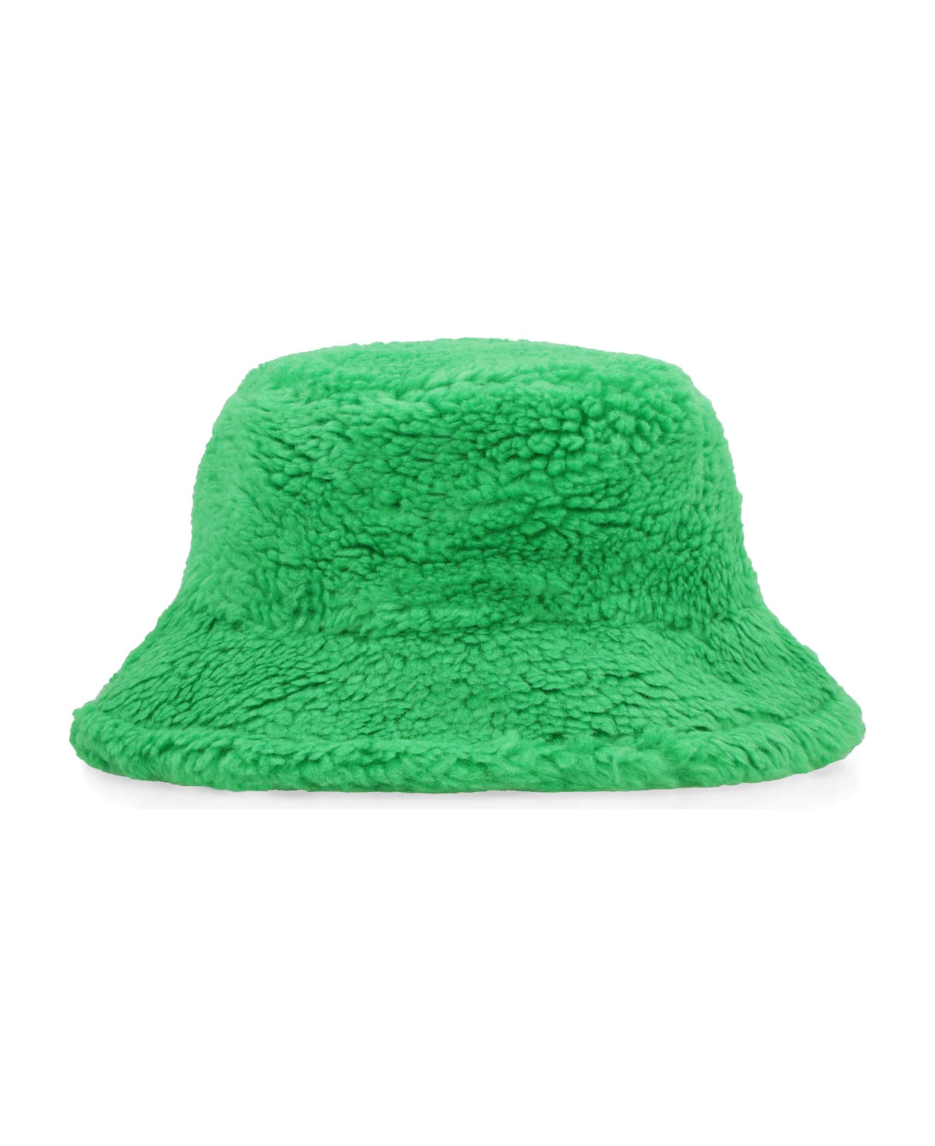 STAND STUDIO Wera Faux Fur Bucket Hat - green