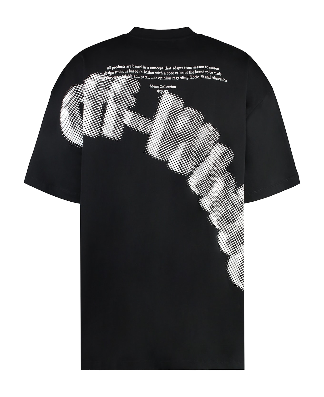 Off-White Black Cotton T-shirt - black