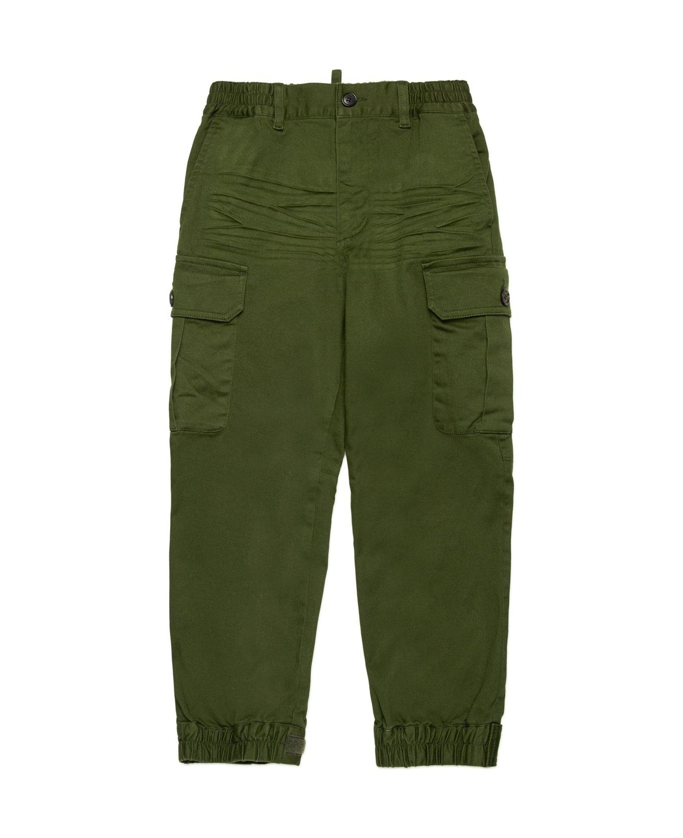 Dsquared2 Logo Plaque Cargo Pants - Green