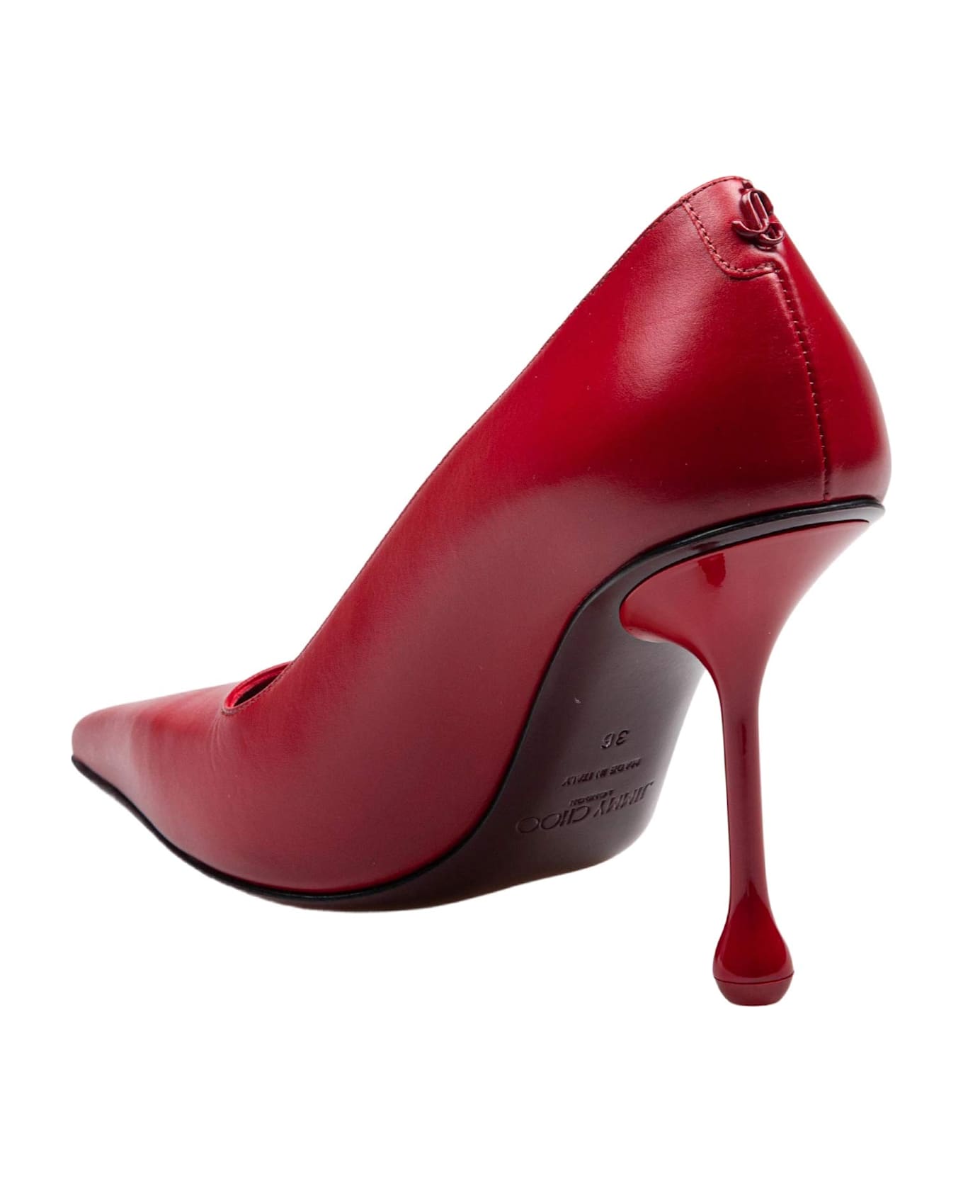 Jimmy Choo Ruby Red Leather Décolleté ハイヒール