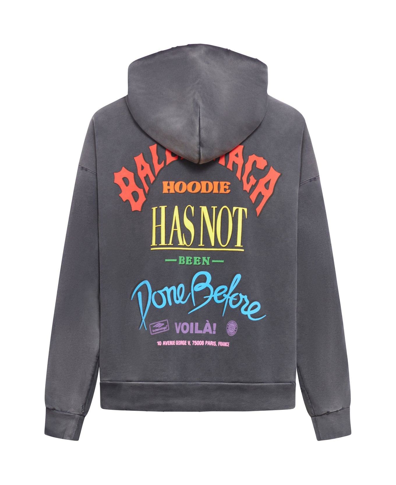 BALENCIAGA｜HOOD/ZIP-UP (767877 TQVN6 3569) Balenciaga Graphic Printed Zip-up Hoodie | italist