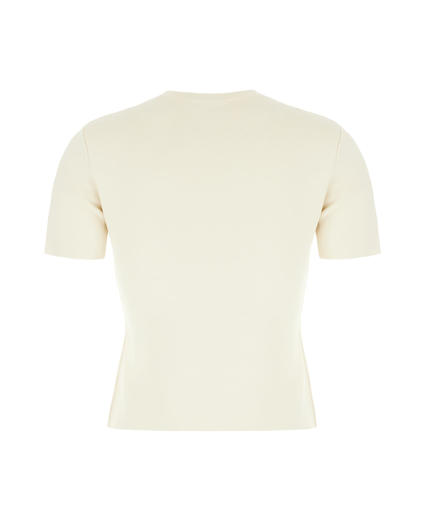Max Mara Ivory Stretch Viscose Blend T-shirt - SETA