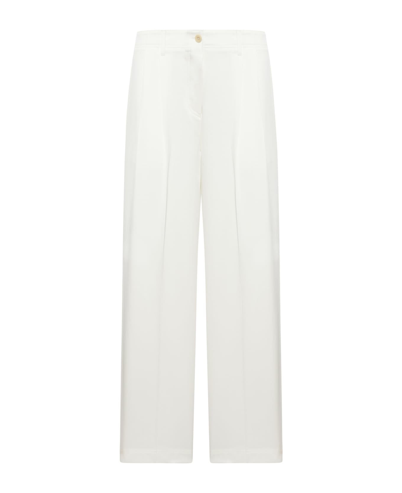 Totême Relaxed Twill Pants - White