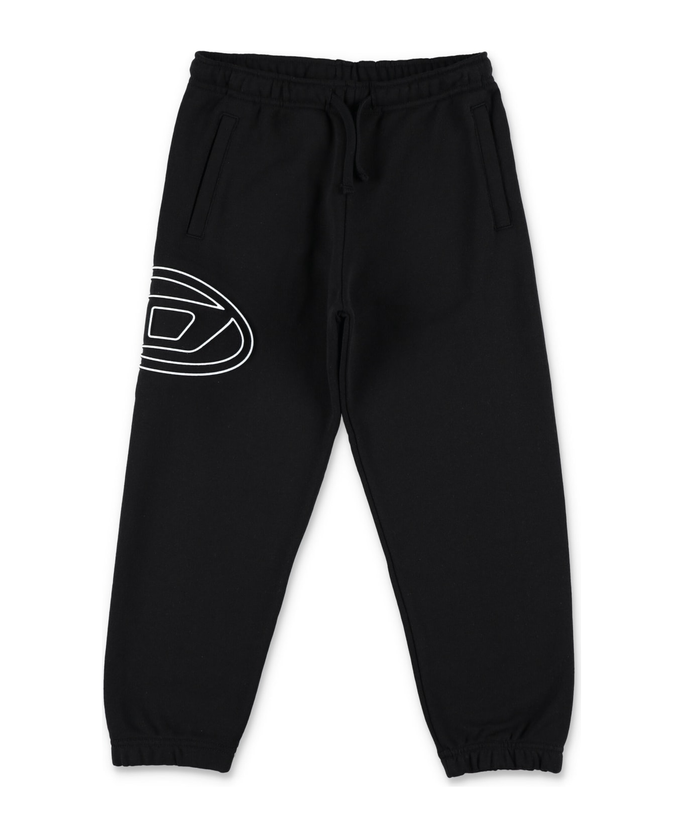 Diesel Big Oval Logo Sweatpants - BLACK ボトムス