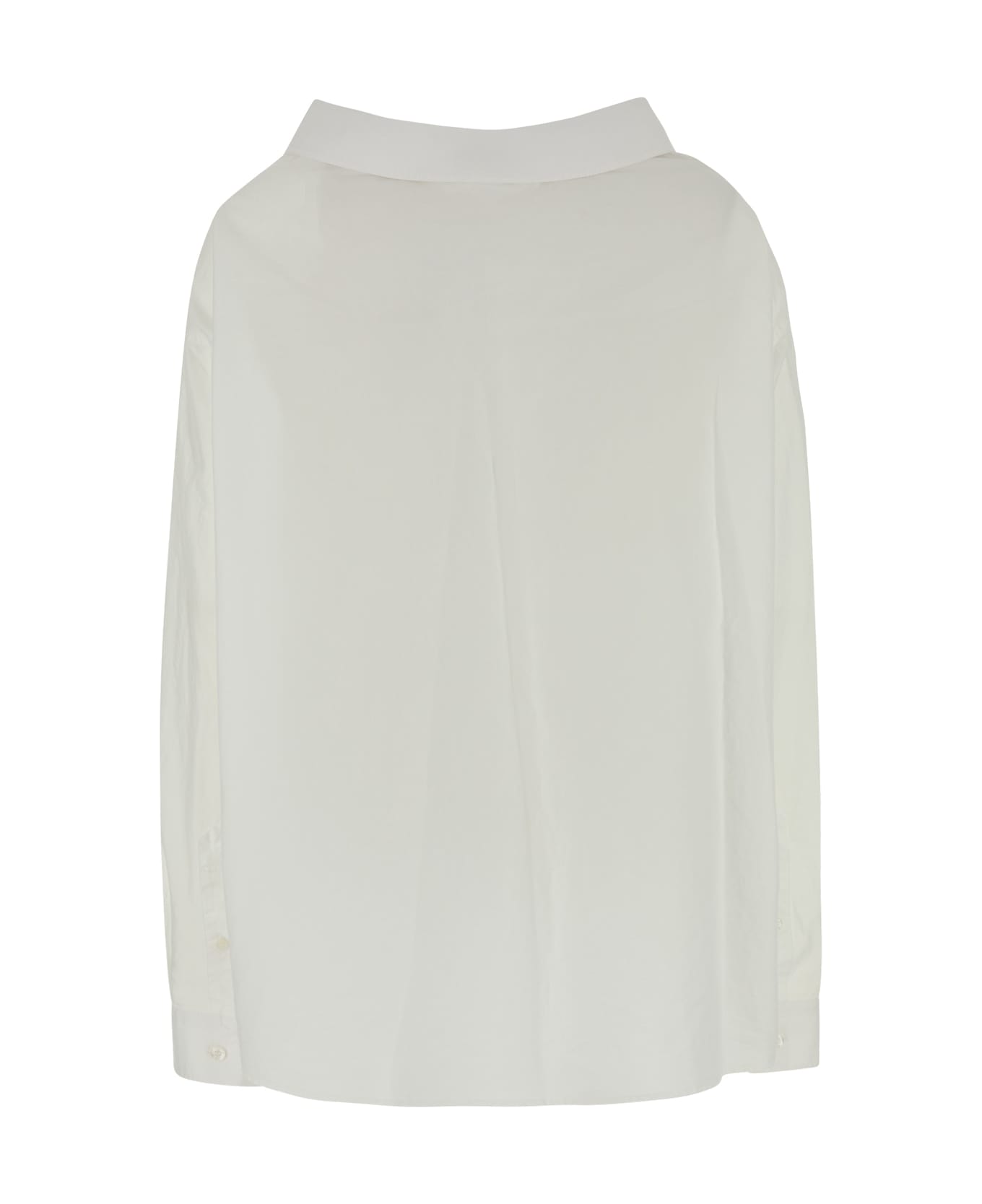 Balenciaga Off Shoulder Shirt - WHITE シャツ