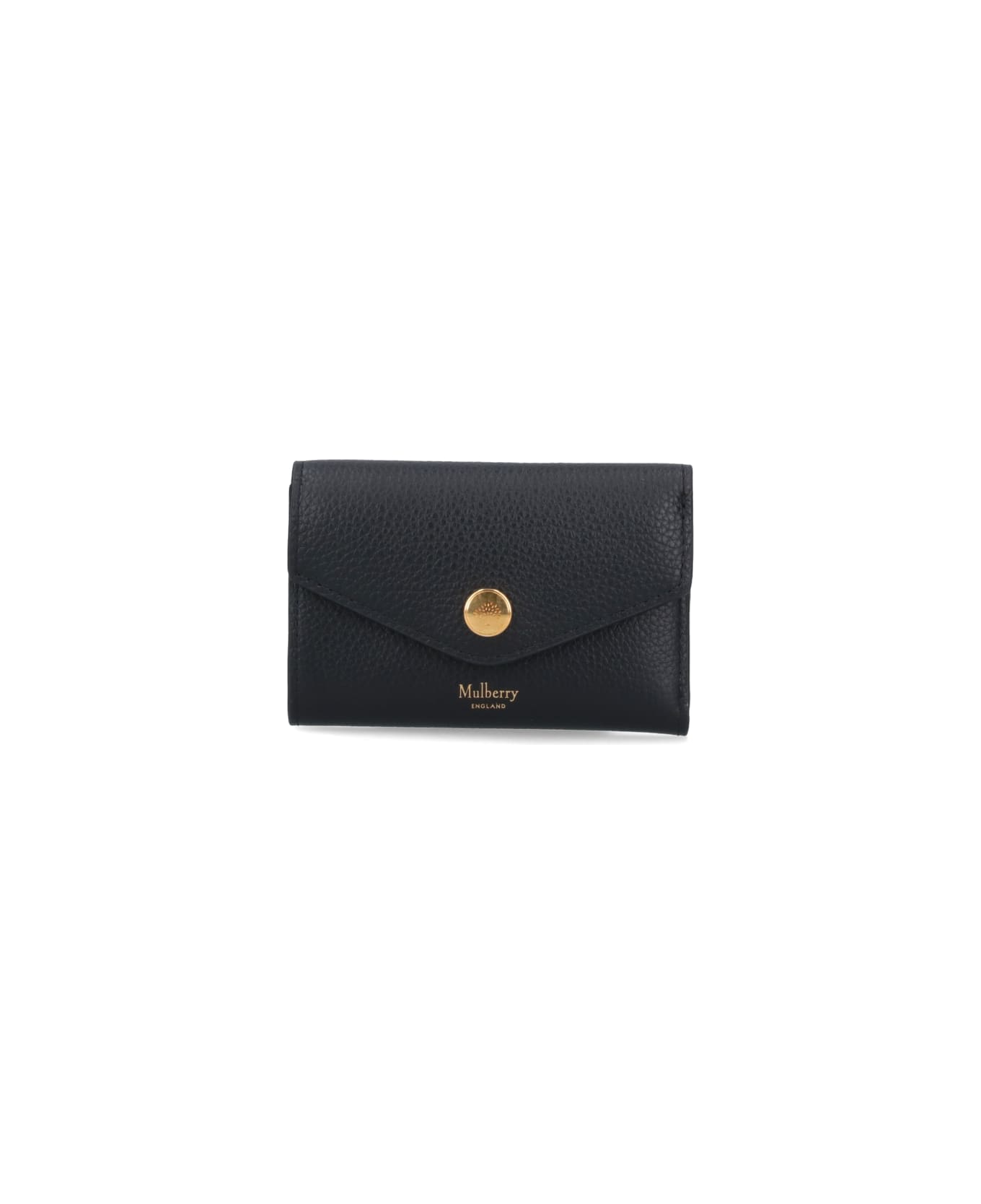 Mulberry 'folded Multi-card' Logo Wallet - Black  