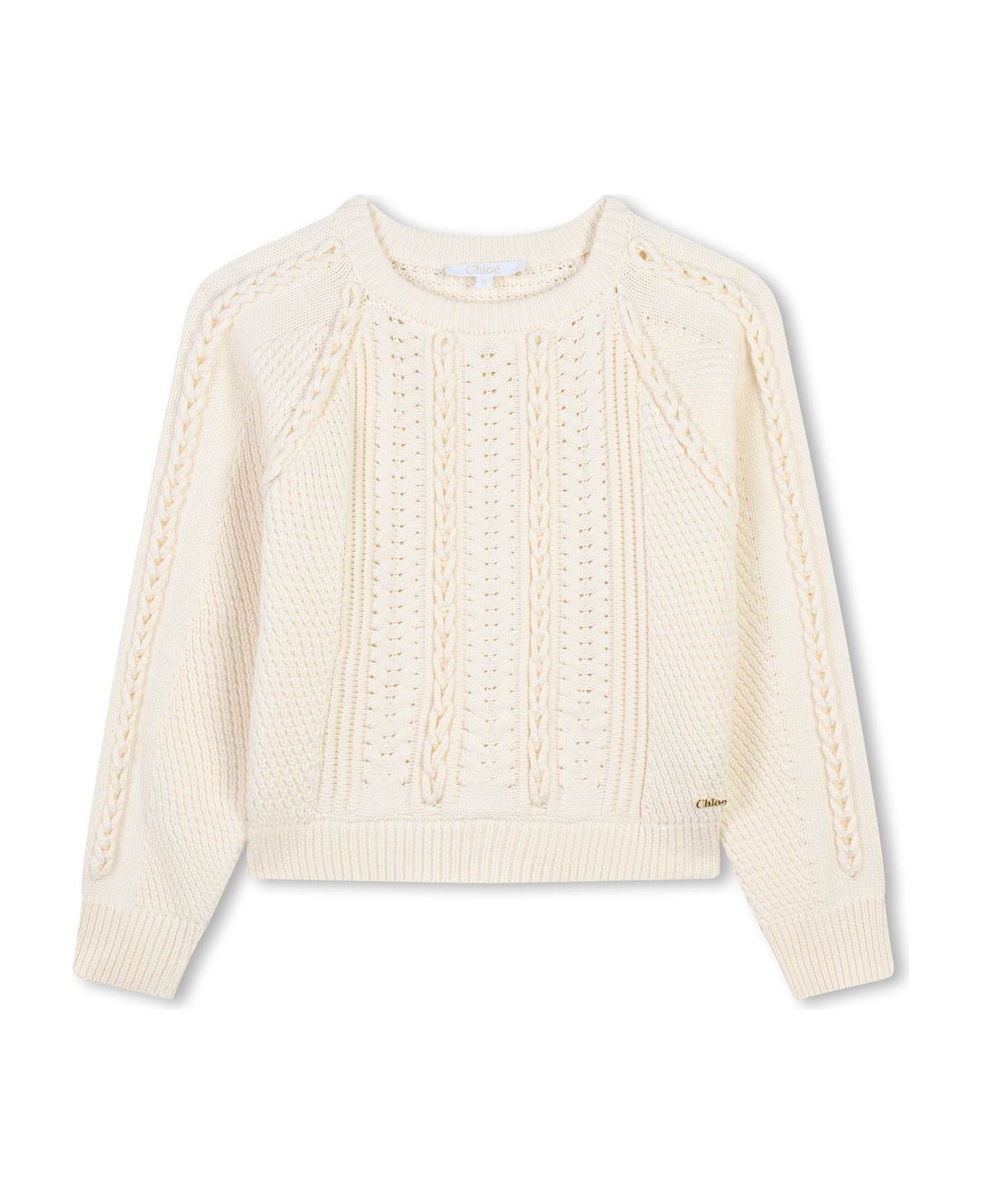 Chloé Braid-effect Pullover - Beige