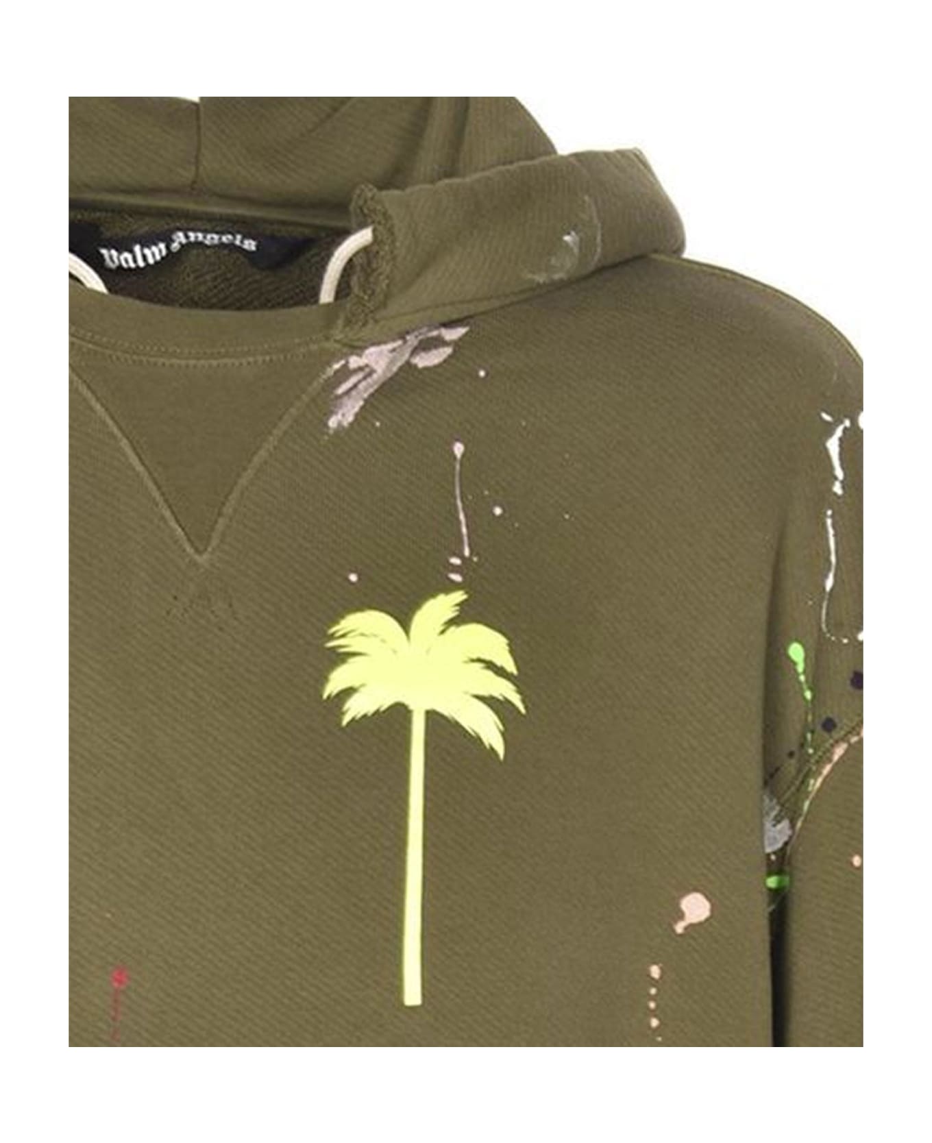 Palm Angels Printed Sweatshirt - Green