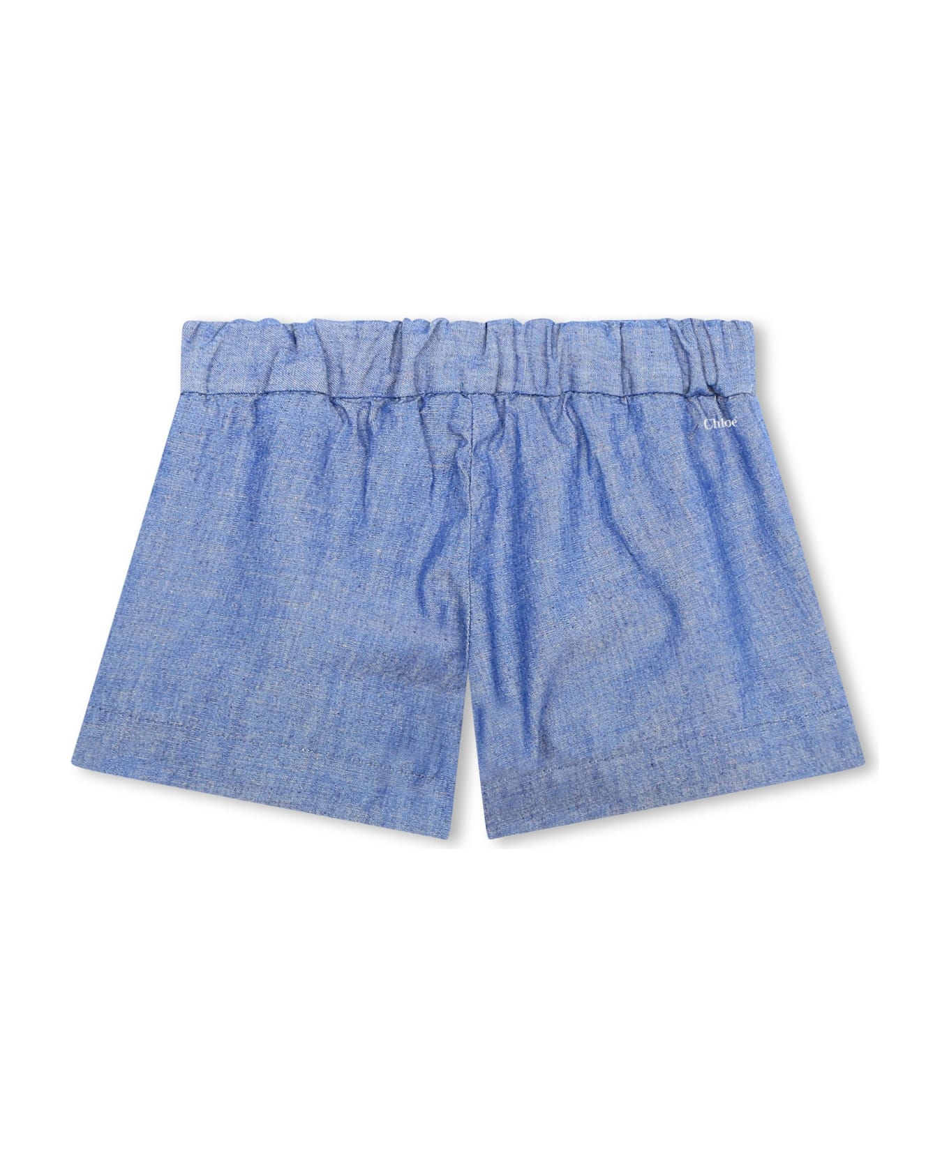 Chloé Shorts With Embroidery - Blue ボトムス