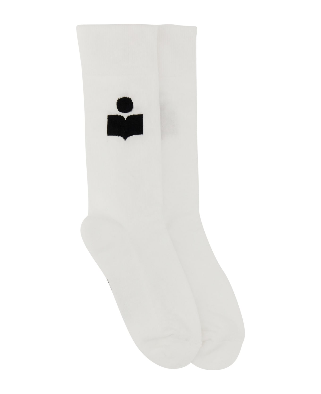 Isabel Marant Socks With Logo - Wh