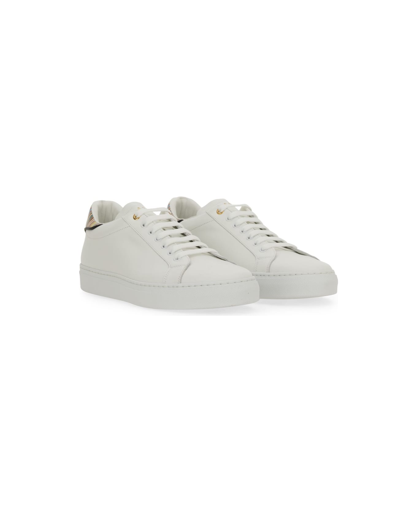 Paul Smith Sneaker In Pelle - WHITE