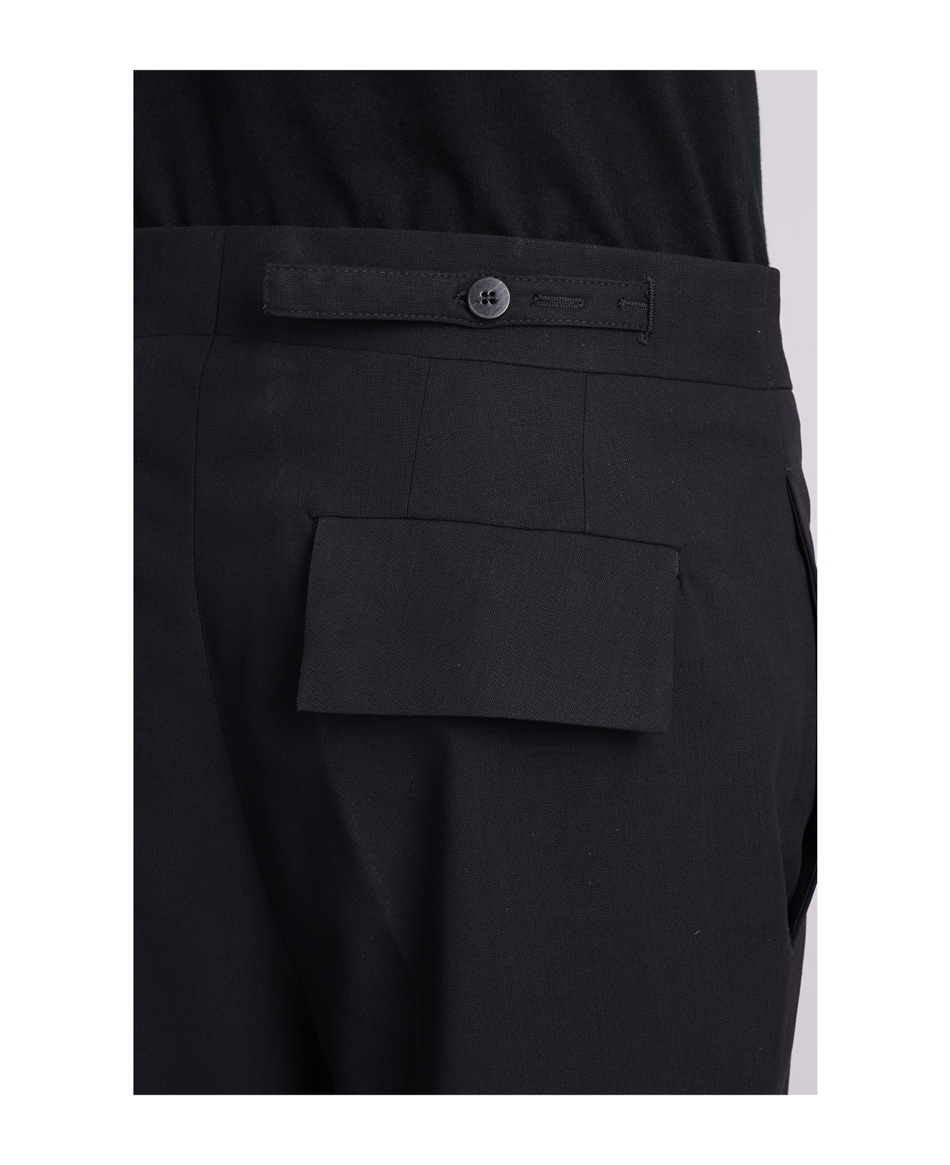 Sapio N7 Pants In Black Wool - black ボトムス