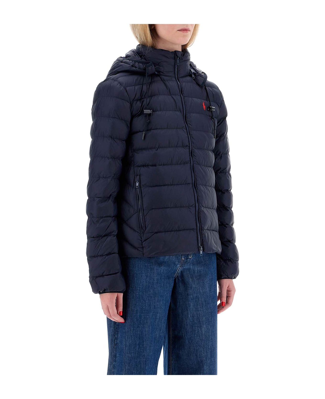 Ralph Lauren Foldable Down Jacket With Embroidered Pony - RL NAVY (Blue)