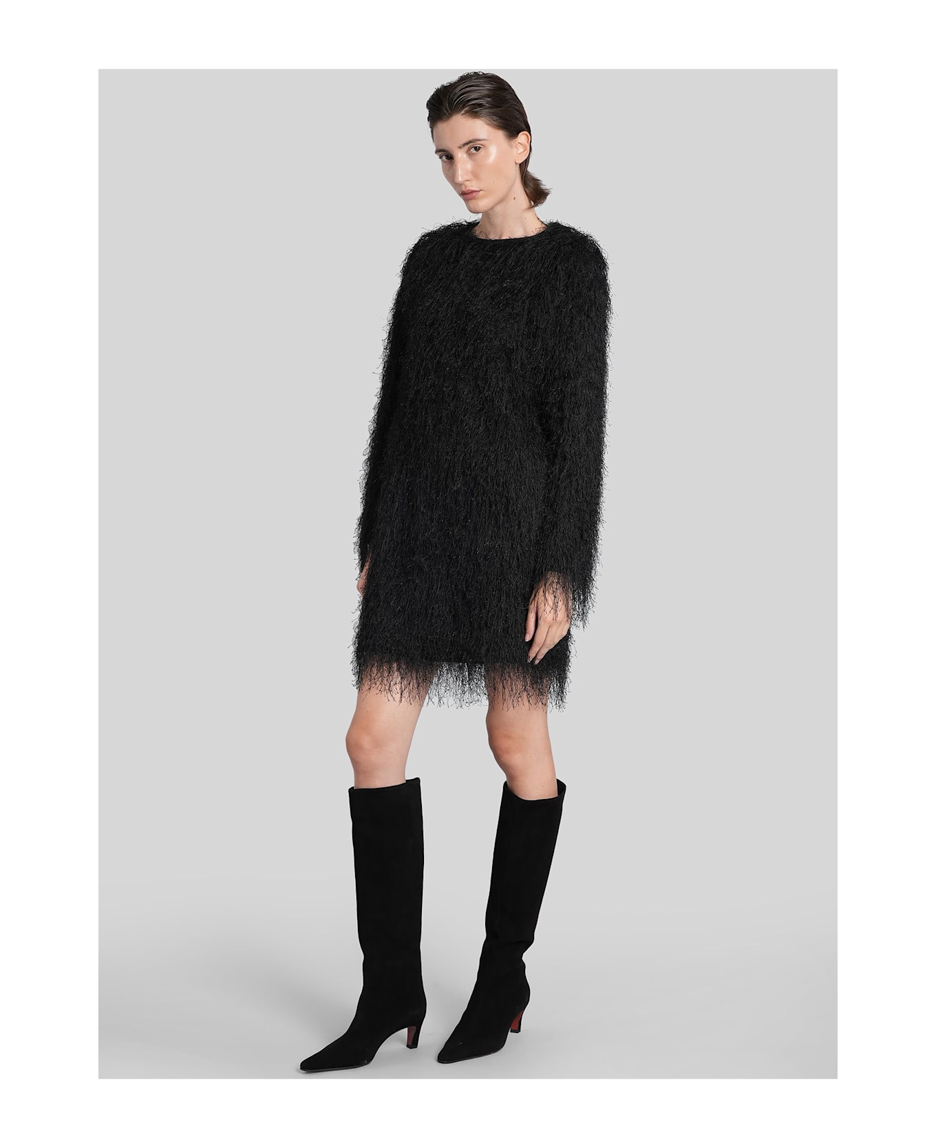 Loulou Studio Tina Mini Dress In Black Polyester - black