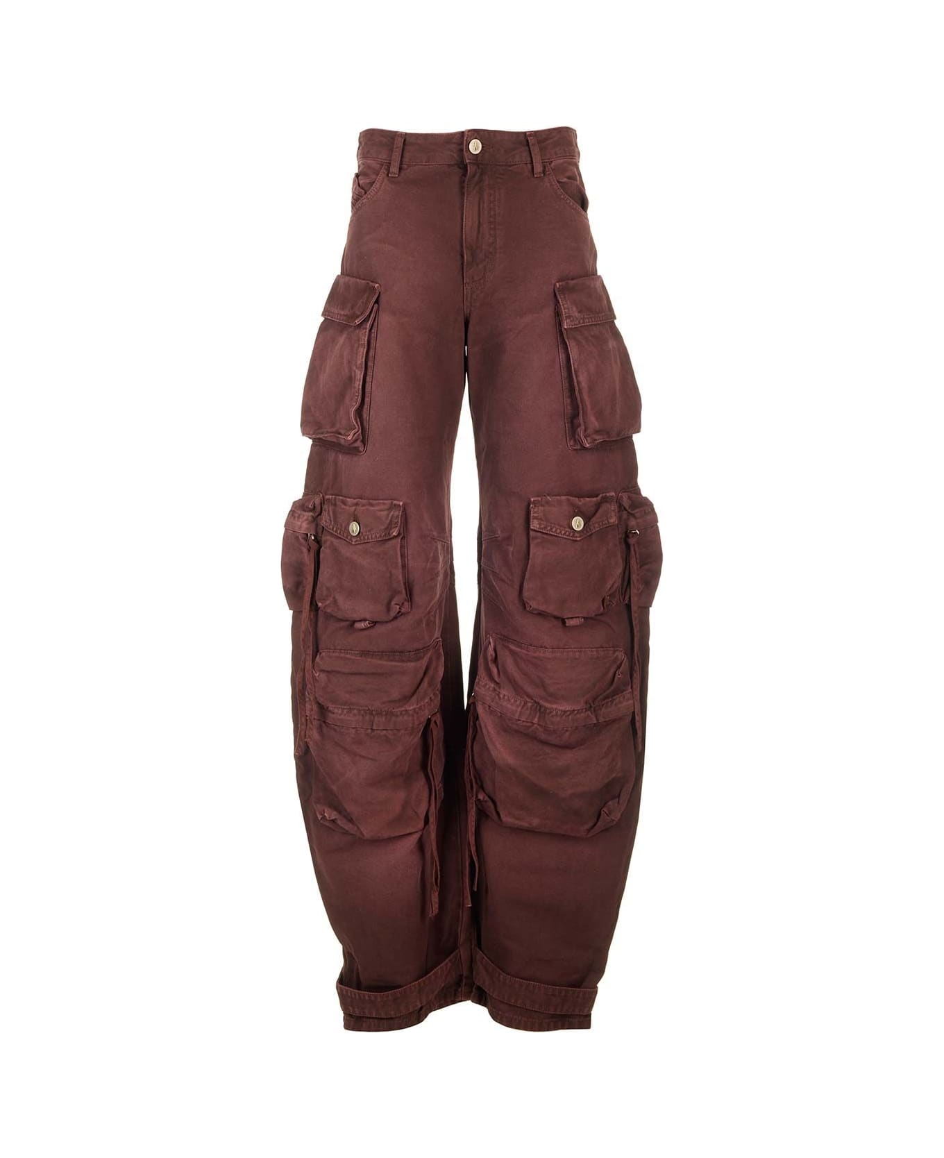 The Attico ''fern'' Multi-pocket Jeans - Bordeaux