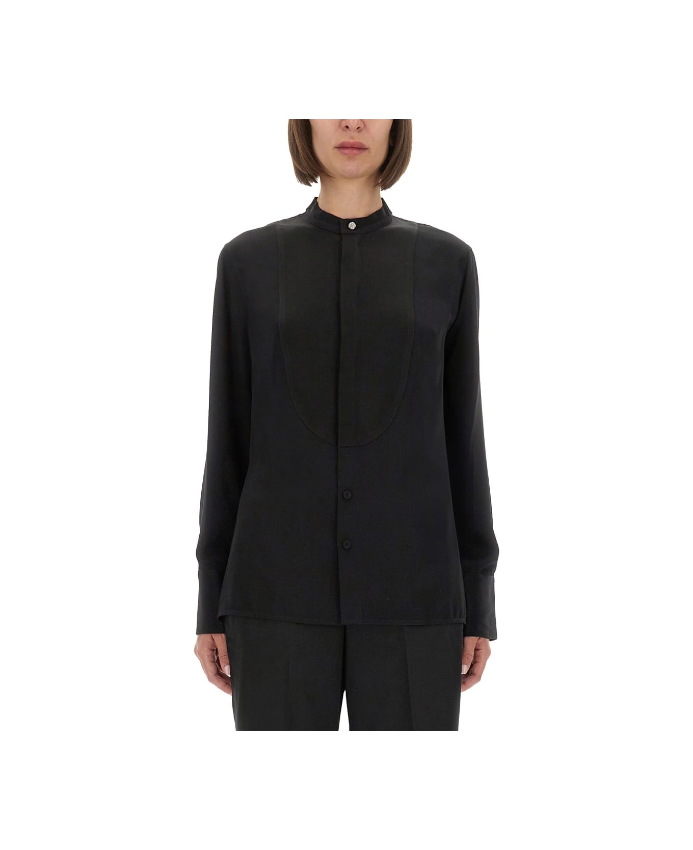 Victoria Beckham Silk Shirt - BLACK