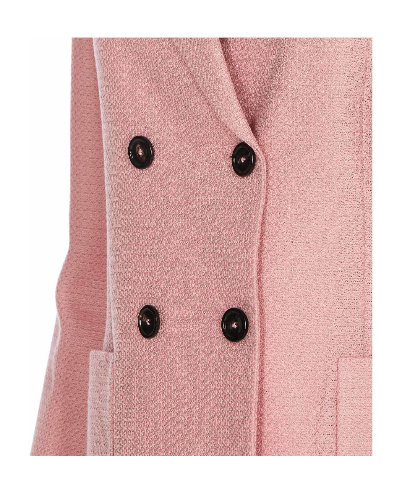 Circolo 1901 Double Breasted Button Jacket - Pink
