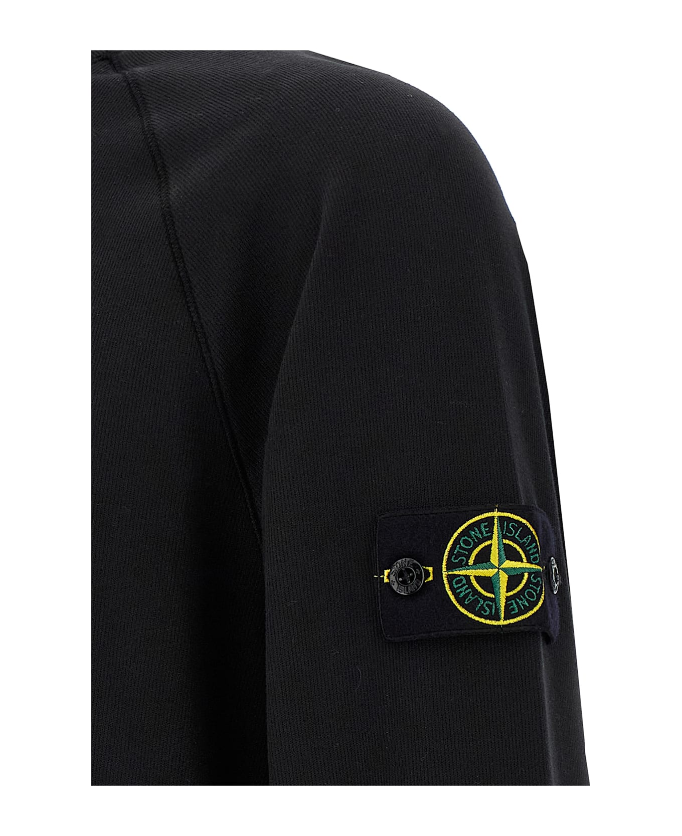 Stone Island Light Cotton Sweatshirt - Black